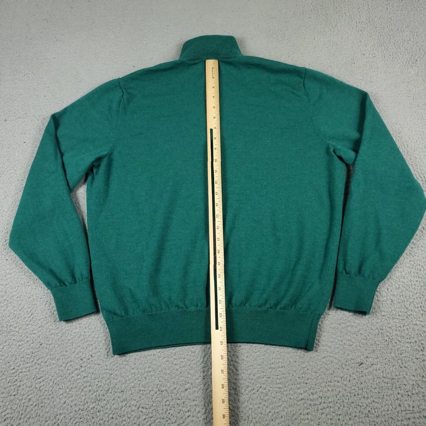 Polo Ralph Lauren Polo Ralph Lauren Mens Green Wool Quarter Zip Sweater Large Size US L / EU 52-54 / 3 - 5 Thumbnail