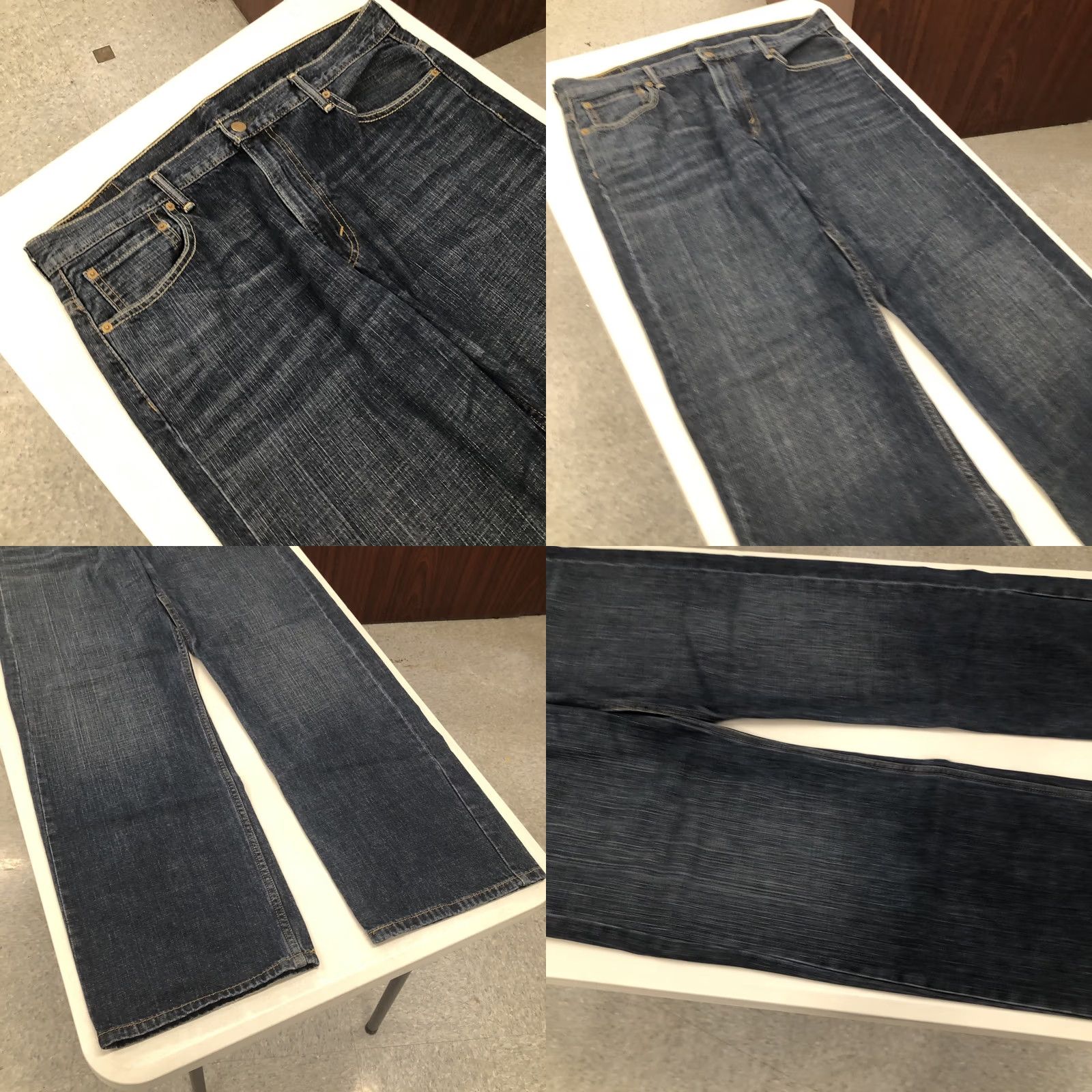 Levi's Levi's 569 Jeans Regular 38 x 32 Blue Denim Cotton Jeans Straight Mid Wash Mens Western 5-Pocket Logo Button Zip Baggy? Size US 38 / EU 54 - 8 Thumbnail