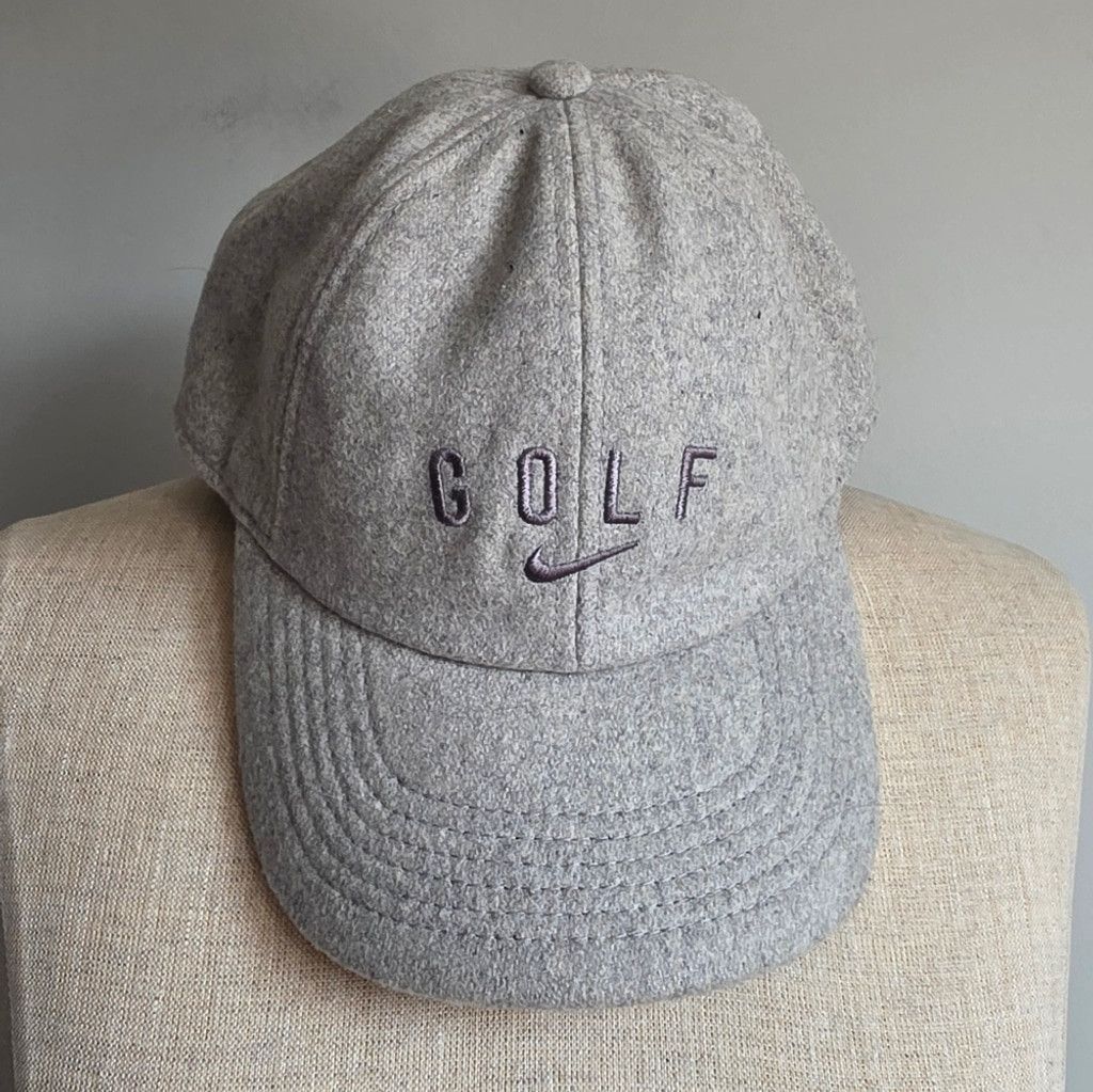 Nike Nike Wool Blend Light Grey Golf Hat Size ONE SIZE - 11 Thumbnail