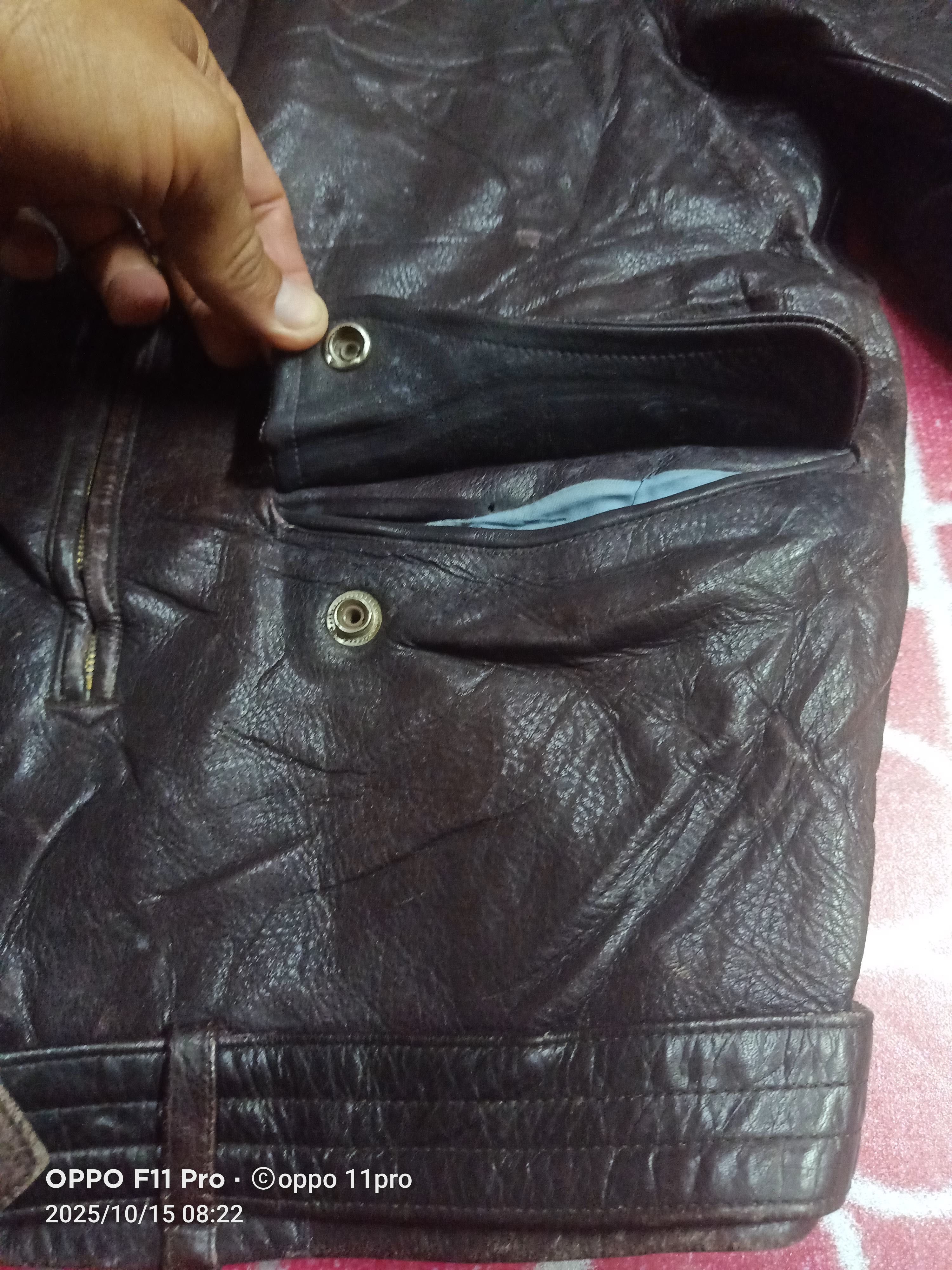 Other 🌟Hawks Jumper Leather Double Collar Jacket Men🌟 Size US L / EU 52-54 / 3 - 7 Thumbnail