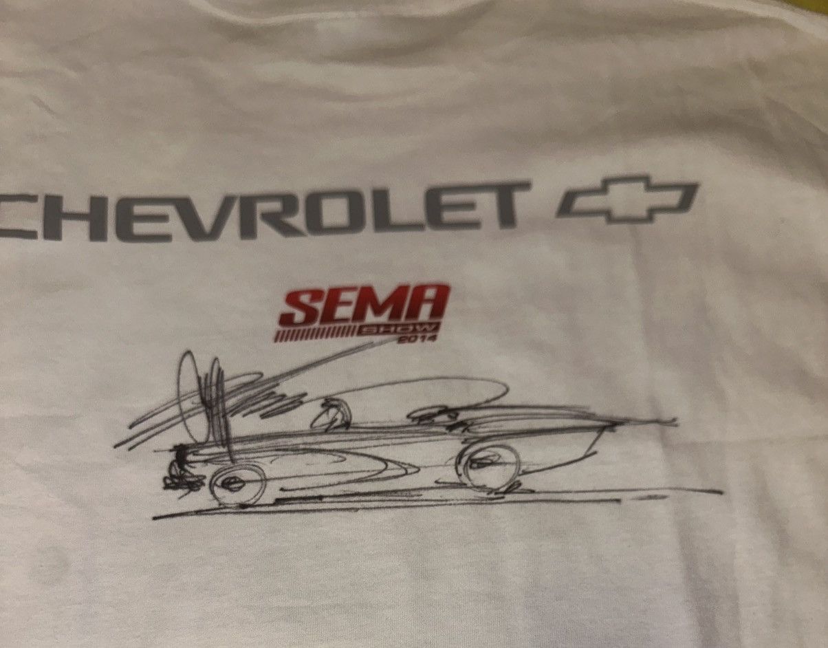 Gildan AUTOGRAPH ART Chip Foose SEMA Chevrolet Gildan Heavy Sz.XL Size US XL / EU 56 / 4 - 5 Thumbnail