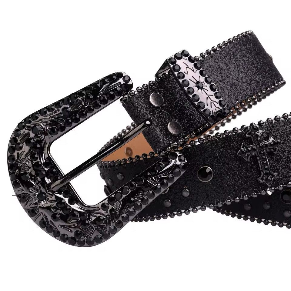 Other Diamond Cowboy Fashion PU Leather Belt Size ONE SIZE - 4 Thumbnail