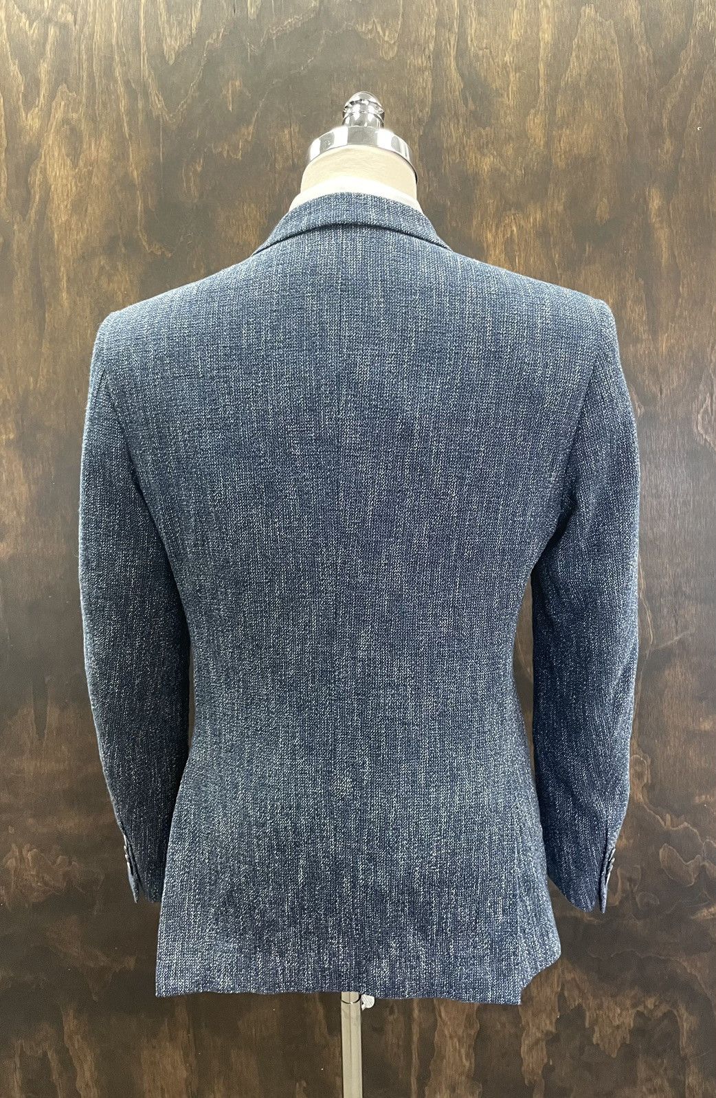 John Varvatos Textured Tweed Buckingham Jacket Size 38R - 4 Thumbnail