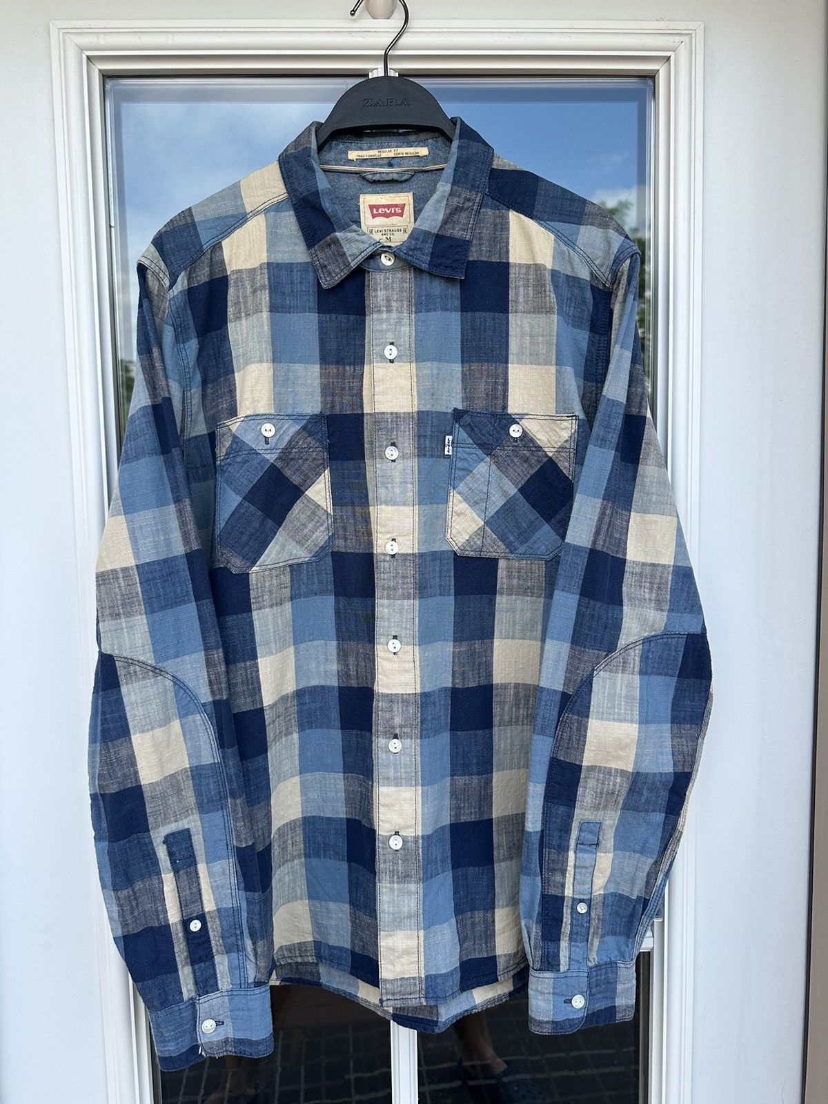 Levi's × Levi's Vintage Clothing × Vintage Gorgeous Levi’s vintage flannel patchwork Shirt Size US M / EU 48-50 / 2 - 1 Thumbnail
