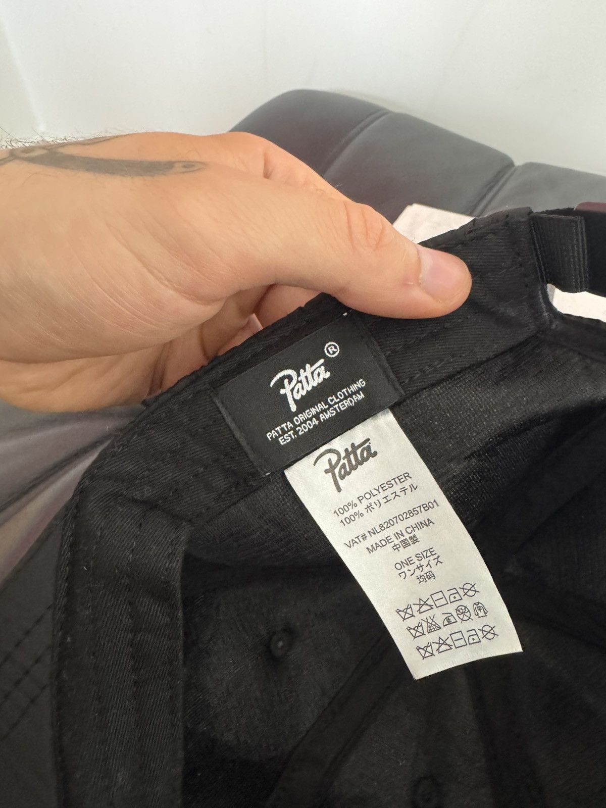 Patta Patta Satin Sport Cap Black Internationally Know Amsterdam Size ONE SIZE - 5 Thumbnail