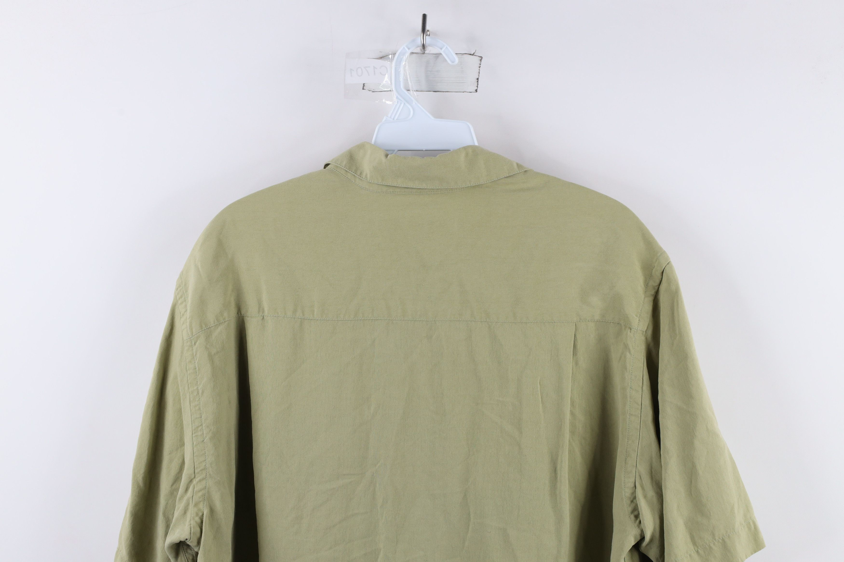 Vintage Vintage 90s Streetwear Short Sleeve Button Shirt Light Green Size US M / EU 48-50 / 2 - 7 Thumbnail
