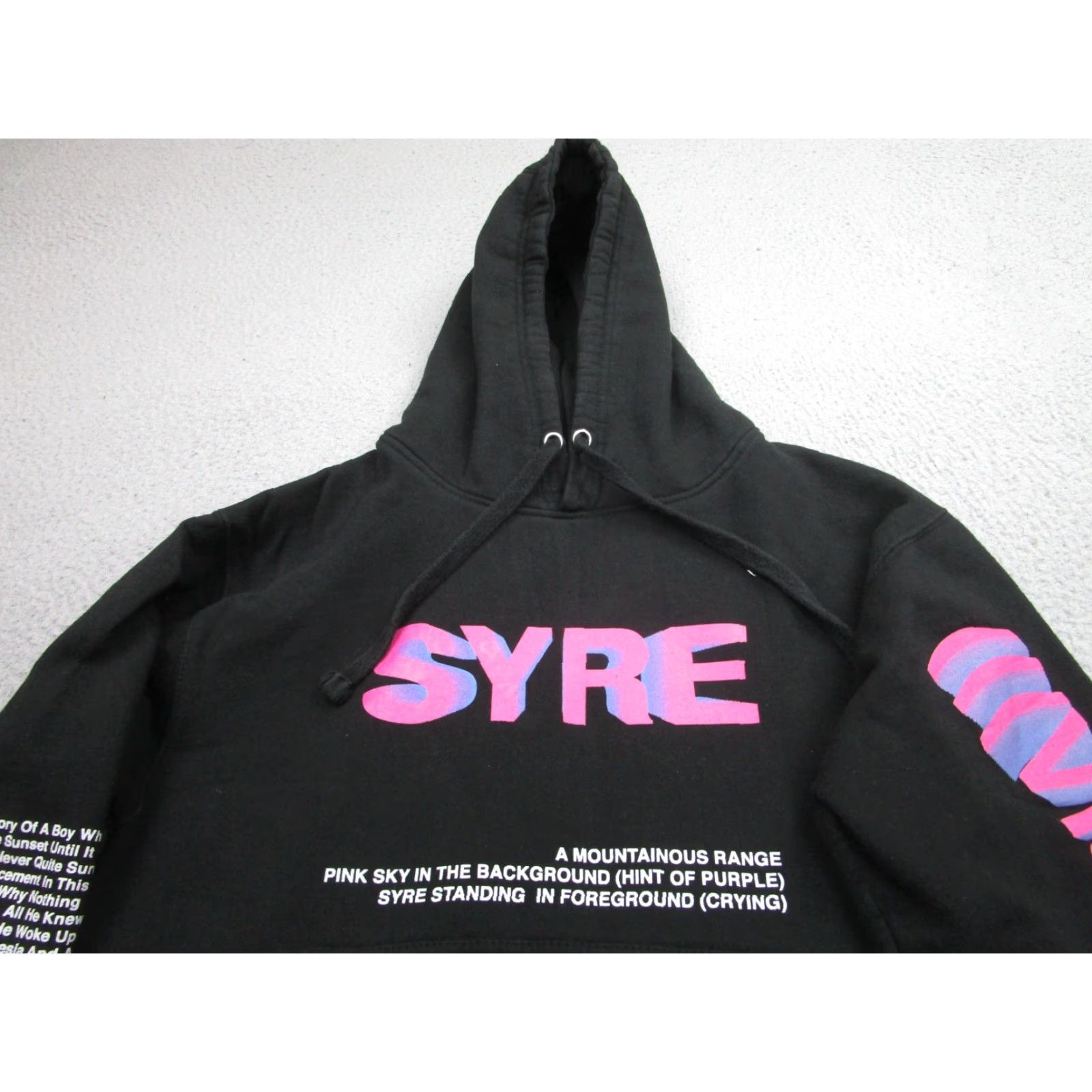 Msftsrep MSFTSrep Hoodie Mens Small Fleece Black Pullover Streetwear SYRE VISION Jaden Smith Size US S / EU 44-46 / 1 - 5 Thumbnail