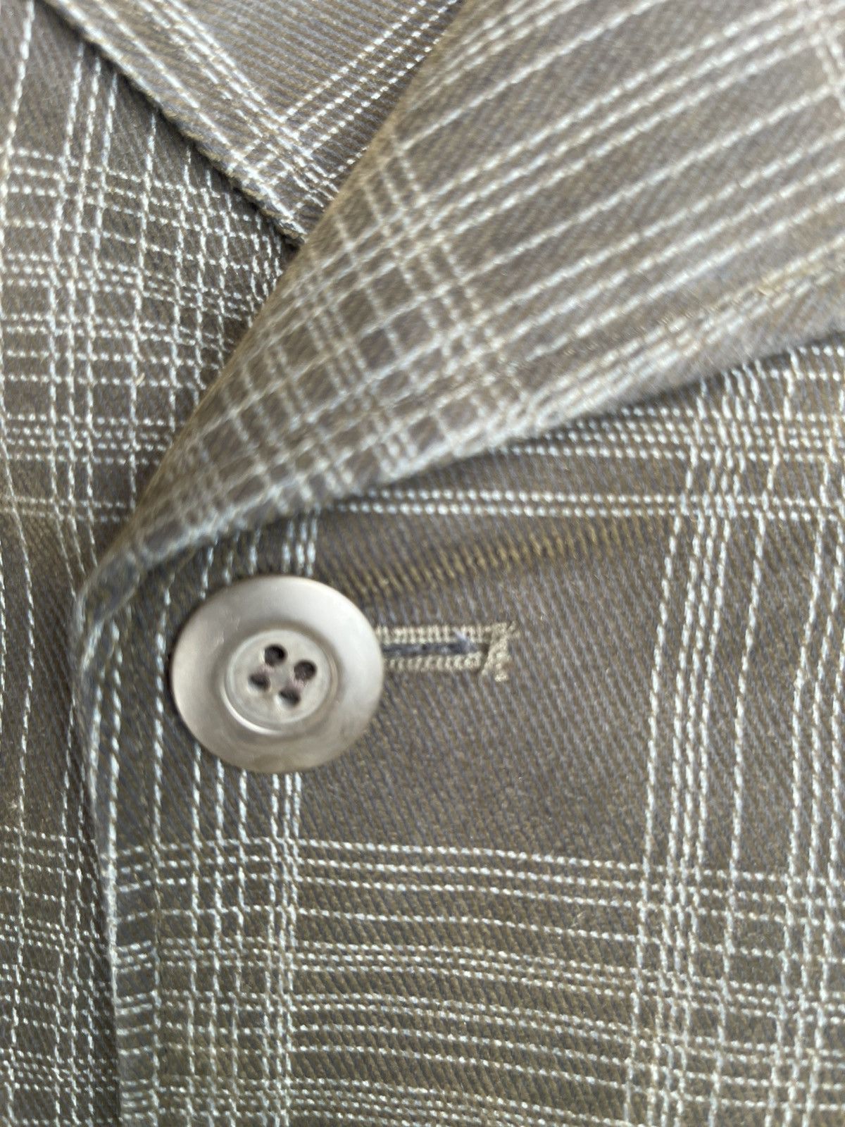 Michel Klein Vintage Michel Klein Homme Plaid Double-Breasted Jacket Size US S / EU 44-46 / 1 - 4 Thumbnail