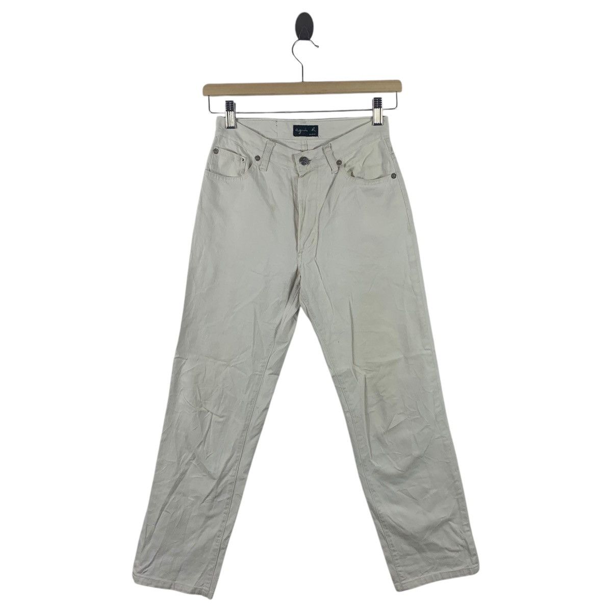 Designer × agnes b. Vintage AGNES B Paris white colour jeans Size 25" / US 0 / IT 36 - 1 Thumbnail