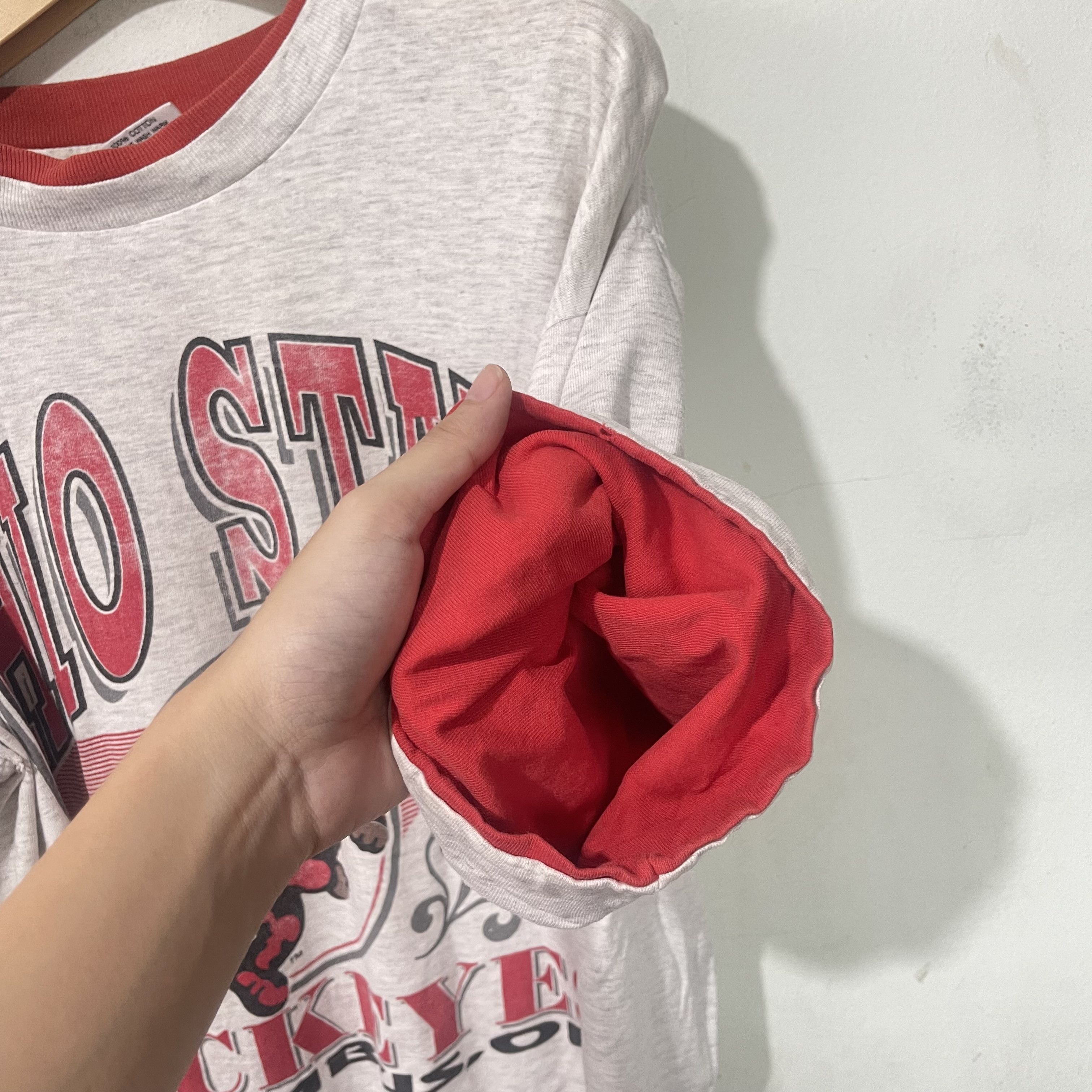 Vintage Vintage 90s Ohio State Buckeyes T-Shirt Size US L / EU 52-54 / 3 - 5 Thumbnail