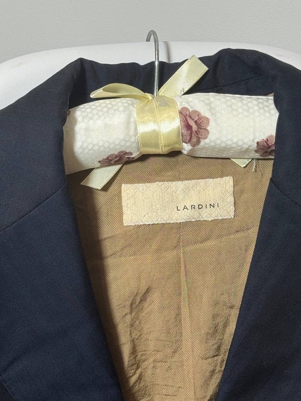 Lardini Lardini Mens Navy Striped Wool Blazer Size 52 Italian Size 52R - 5 Thumbnail