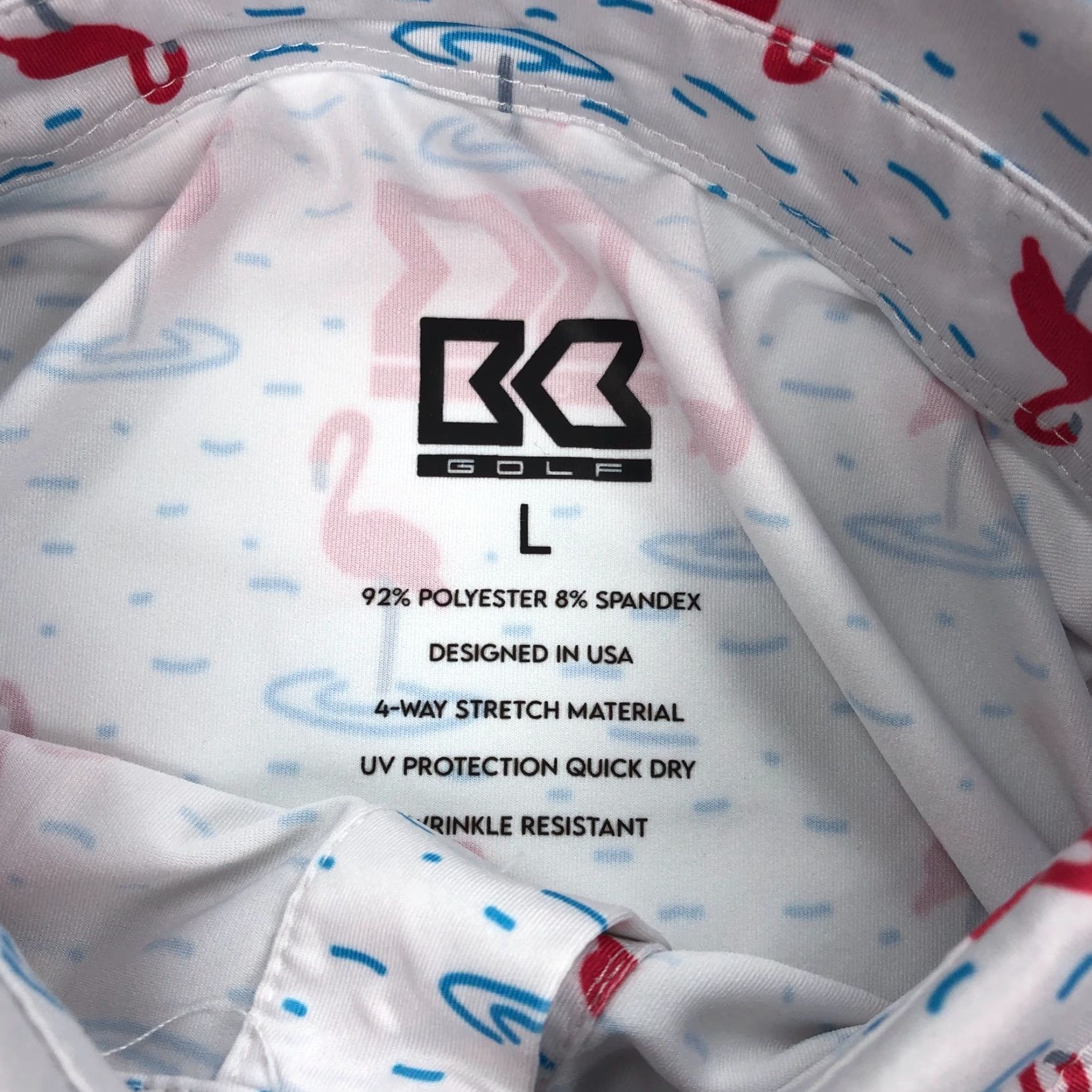 Cutter & Buck Cutter & Buck Polo Shirt Men L Golf Performance Flamingo All Over Print Size US L / EU 52-54 / 3 - 5 Thumbnail