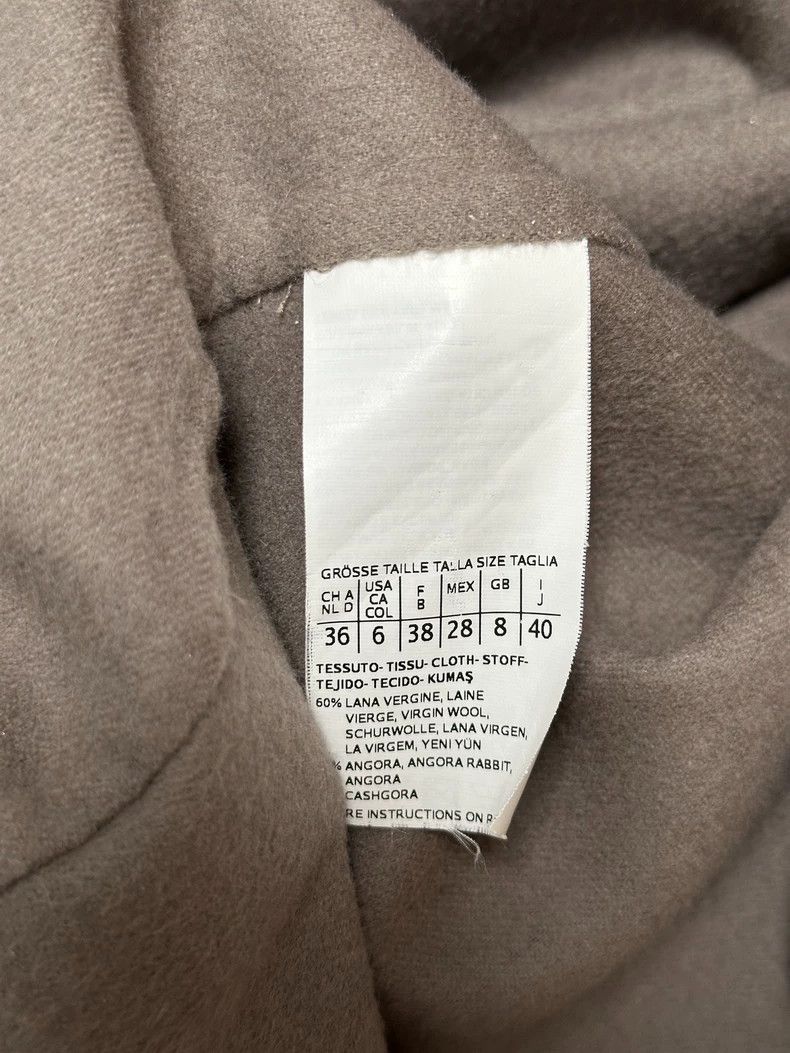 Max Mara Max Mara Grey-brown color-block wool hooded coat Size S / US 4 / IT 40 - 4 Thumbnail