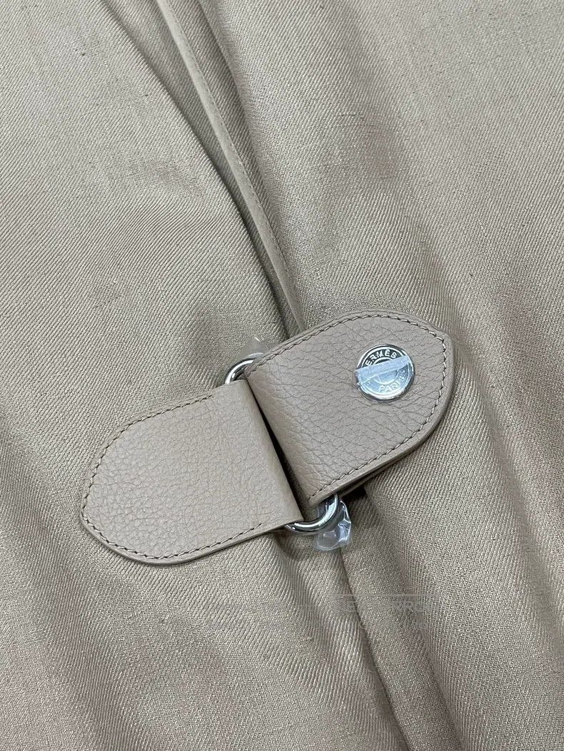 Hermes Hermes Khaki Linen Overcoat Jacket Size XS / US 0-2 / IT 36-38 - 2 Thumbnail
