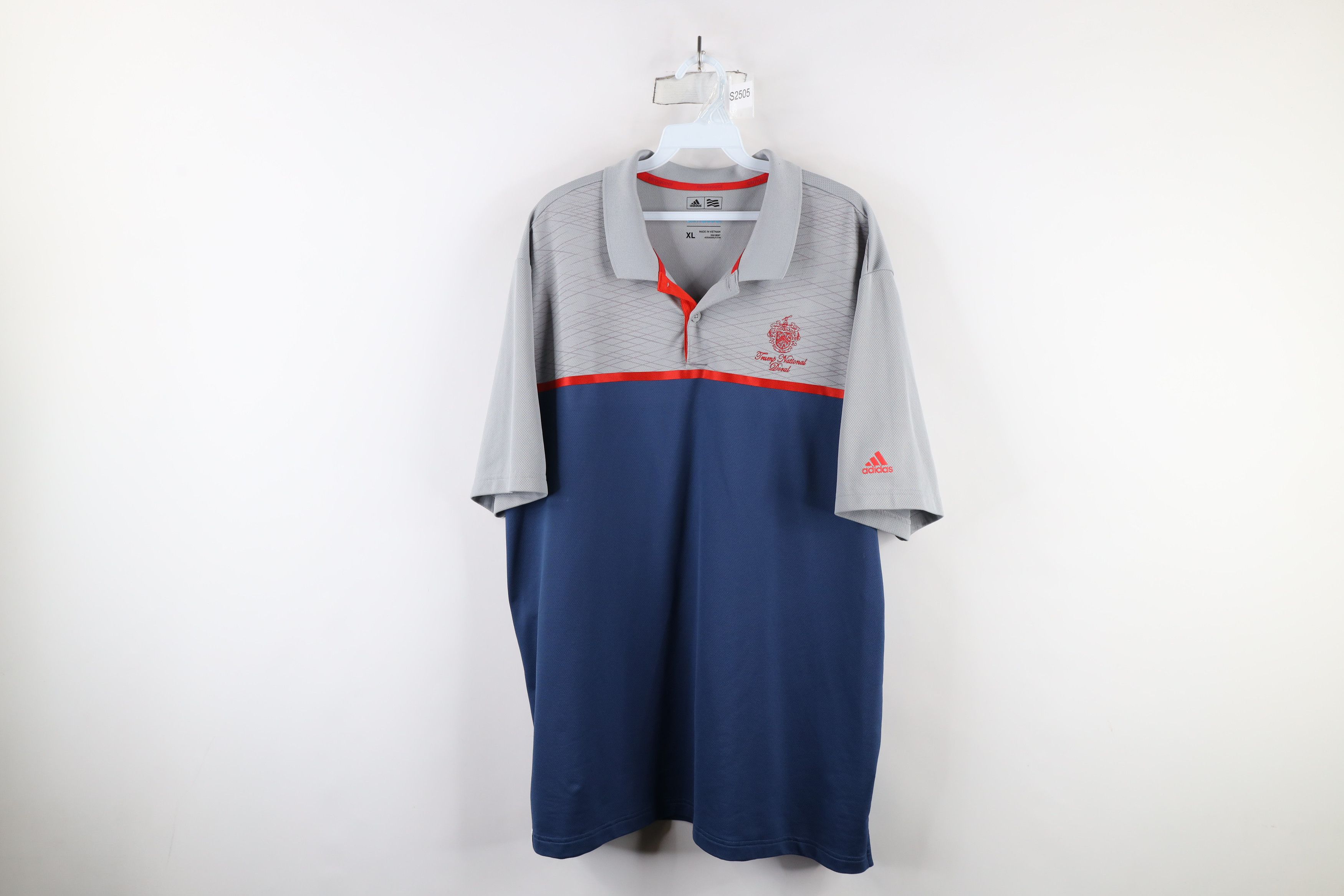 Adidas × Vintage Adidas Golf Trump National Doral Golf Course Polo Shirt Blue Size US XL / EU 56 / 4 - 1 Thumbnail