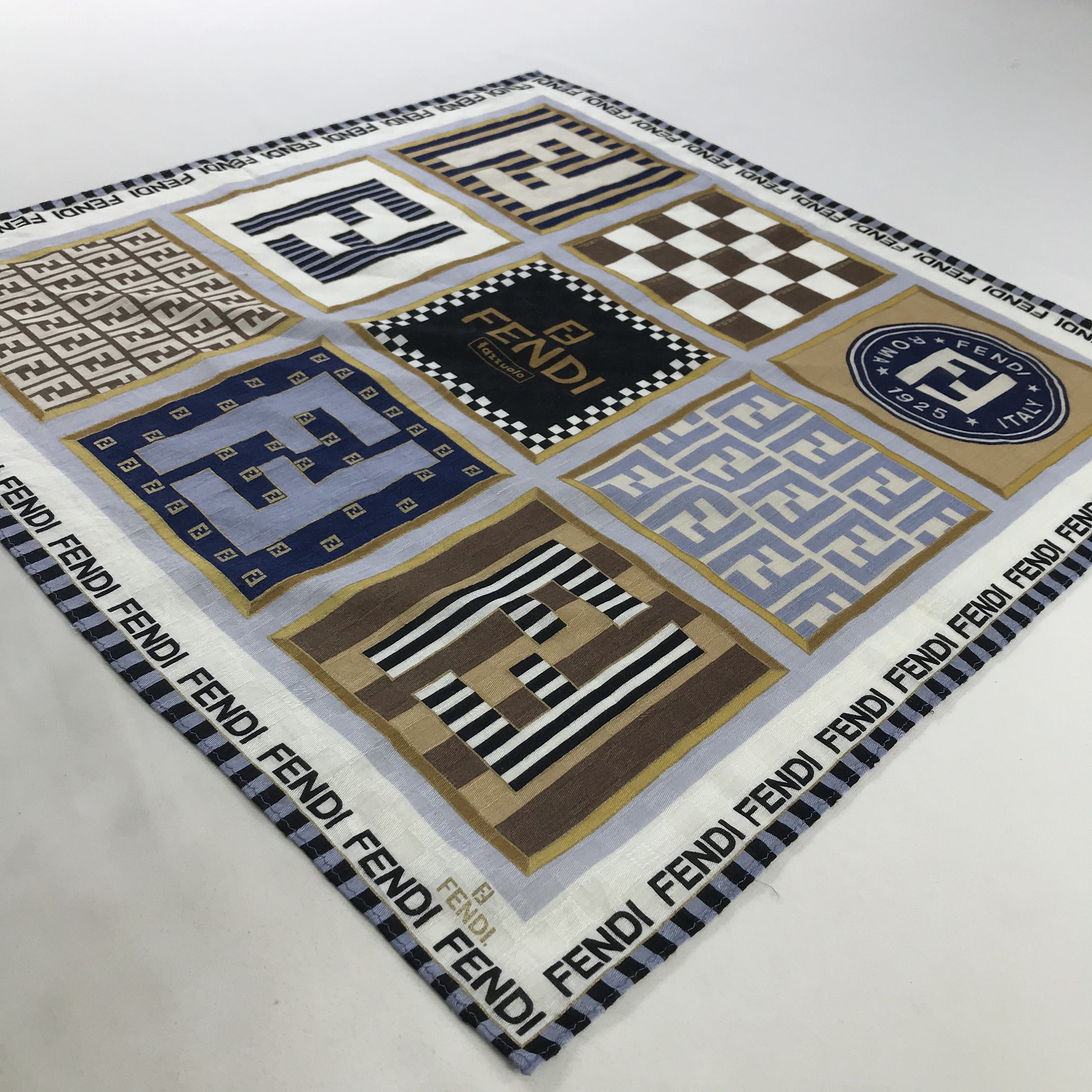 Vintage Vintage Fendi Bandana / Handkerchief / Neckerchief - S1056 Size ONE SIZE - 2 Thumbnail