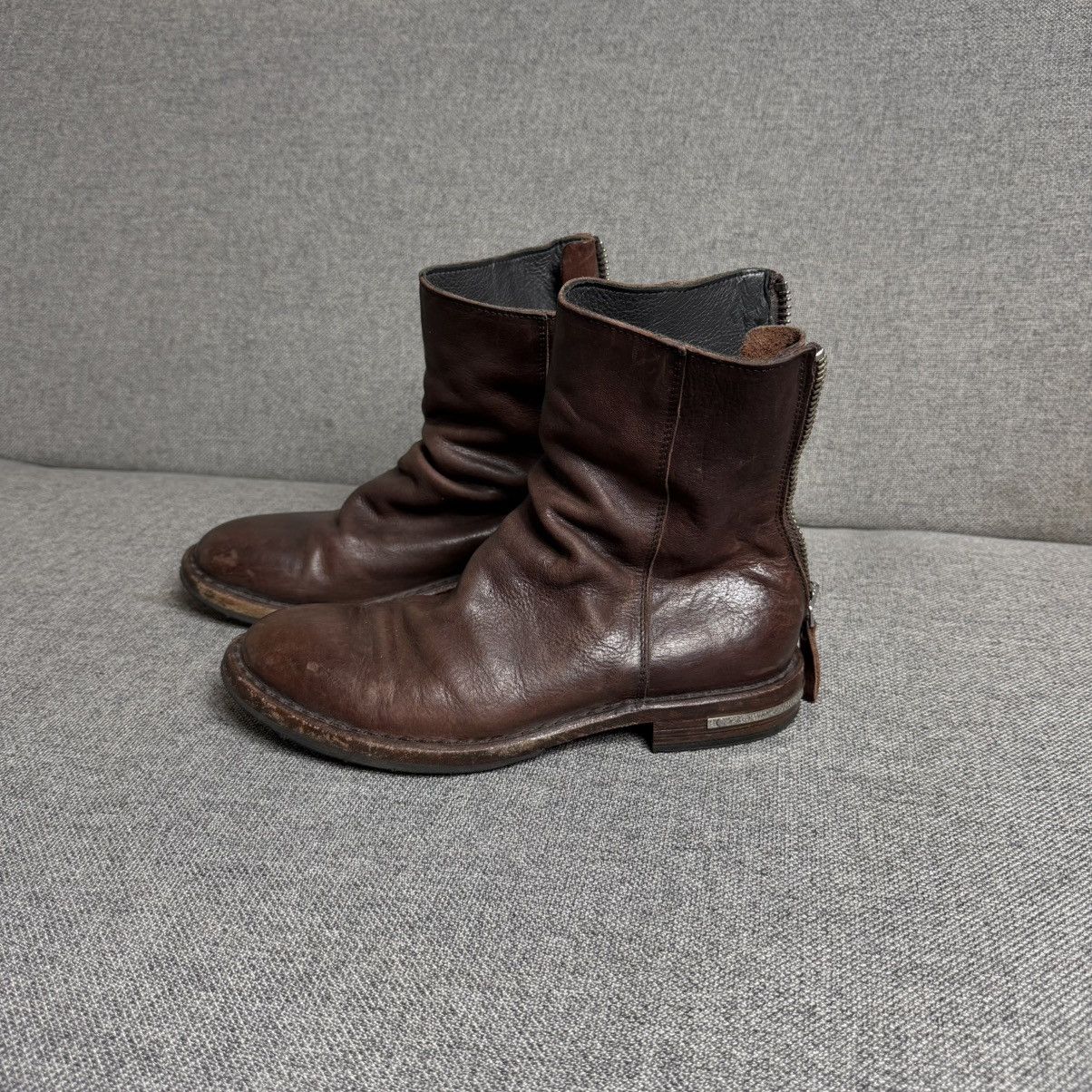 MoMA MoMA Avantgarde Back Zip Leather Guidi Style Boots Size US 7 / IT 37 - 14 Thumbnail
