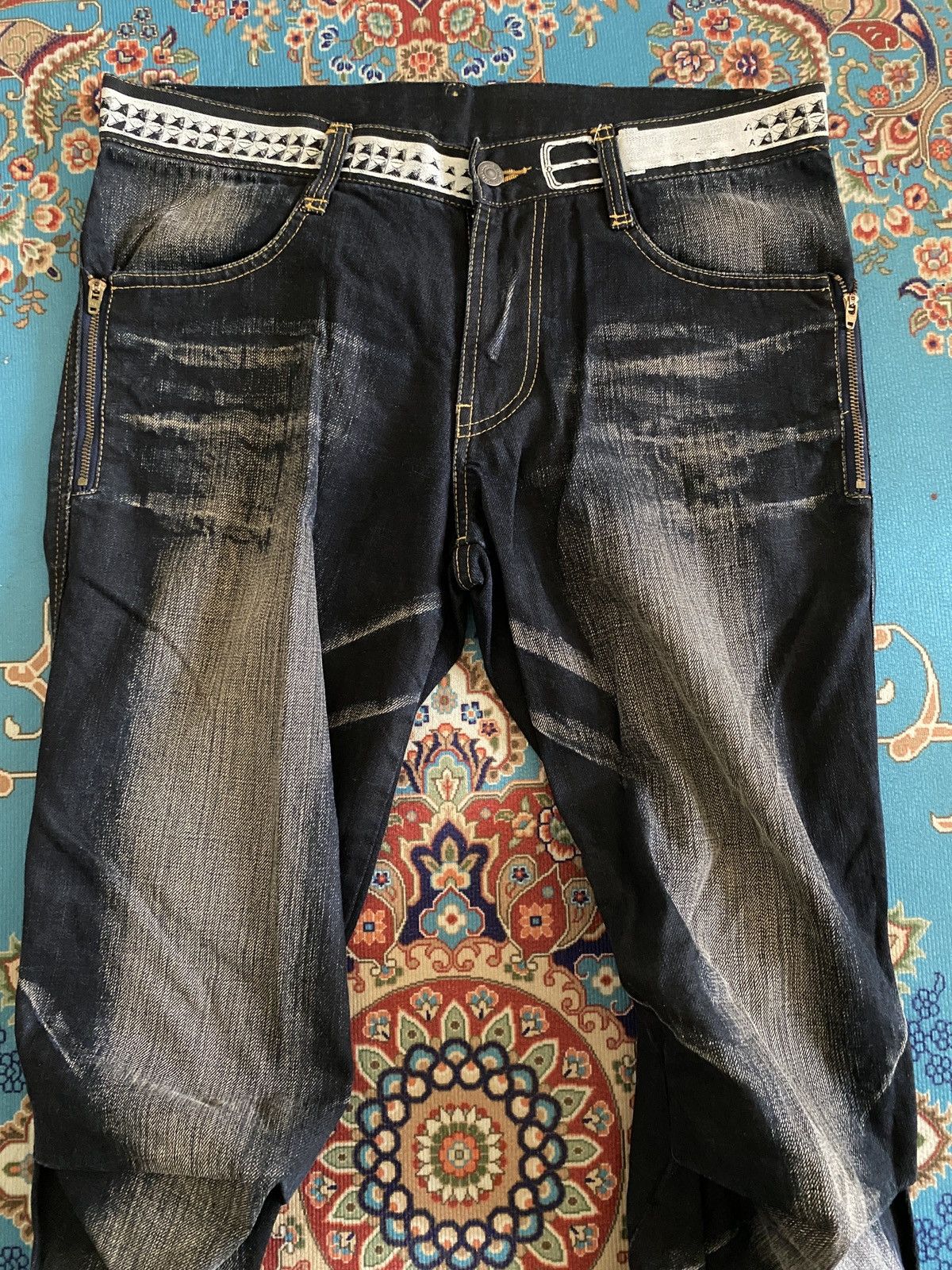 PPFM Japanese Brand PPFM J Leg Design Denim Size US 33 - 4 Thumbnail