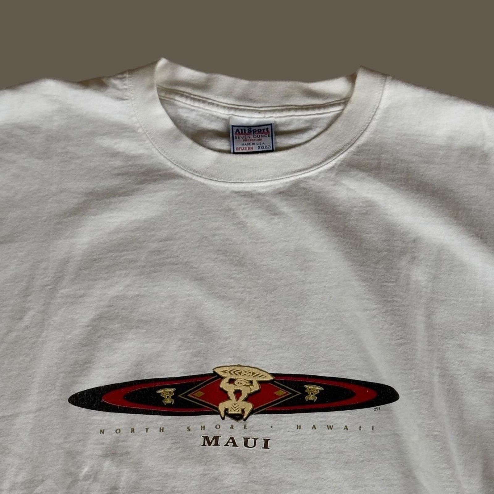 All Sport × Vintage Vintage Maui Surf T-shirt Size US XXL / EU 58 / 5 - 2 Thumbnail