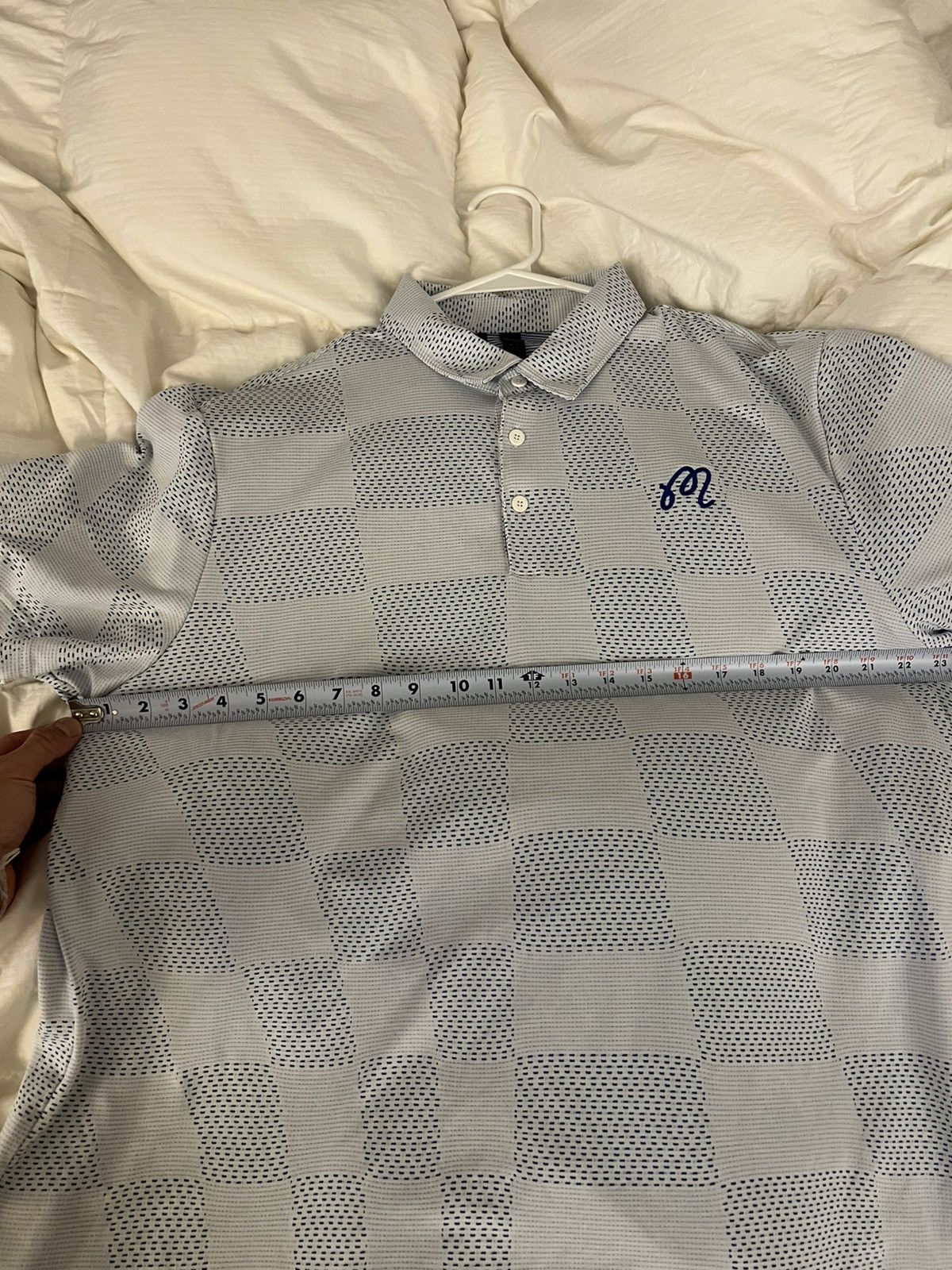 Malbon Nike x Adidas striped light blue polo XL men’s Size US XL / EU 56 / 4 - 8 Thumbnail