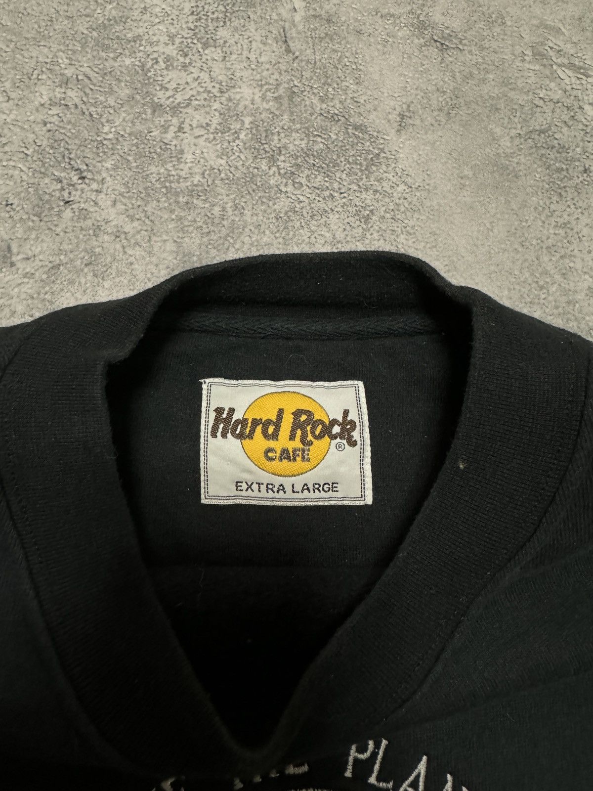 Hard Rock Cafe × Vintage Vintage Hard Rock Cafe Amsterdam Baggy Black Sweatshirt Size US XL / EU 56 / 4 - 5 Thumbnail