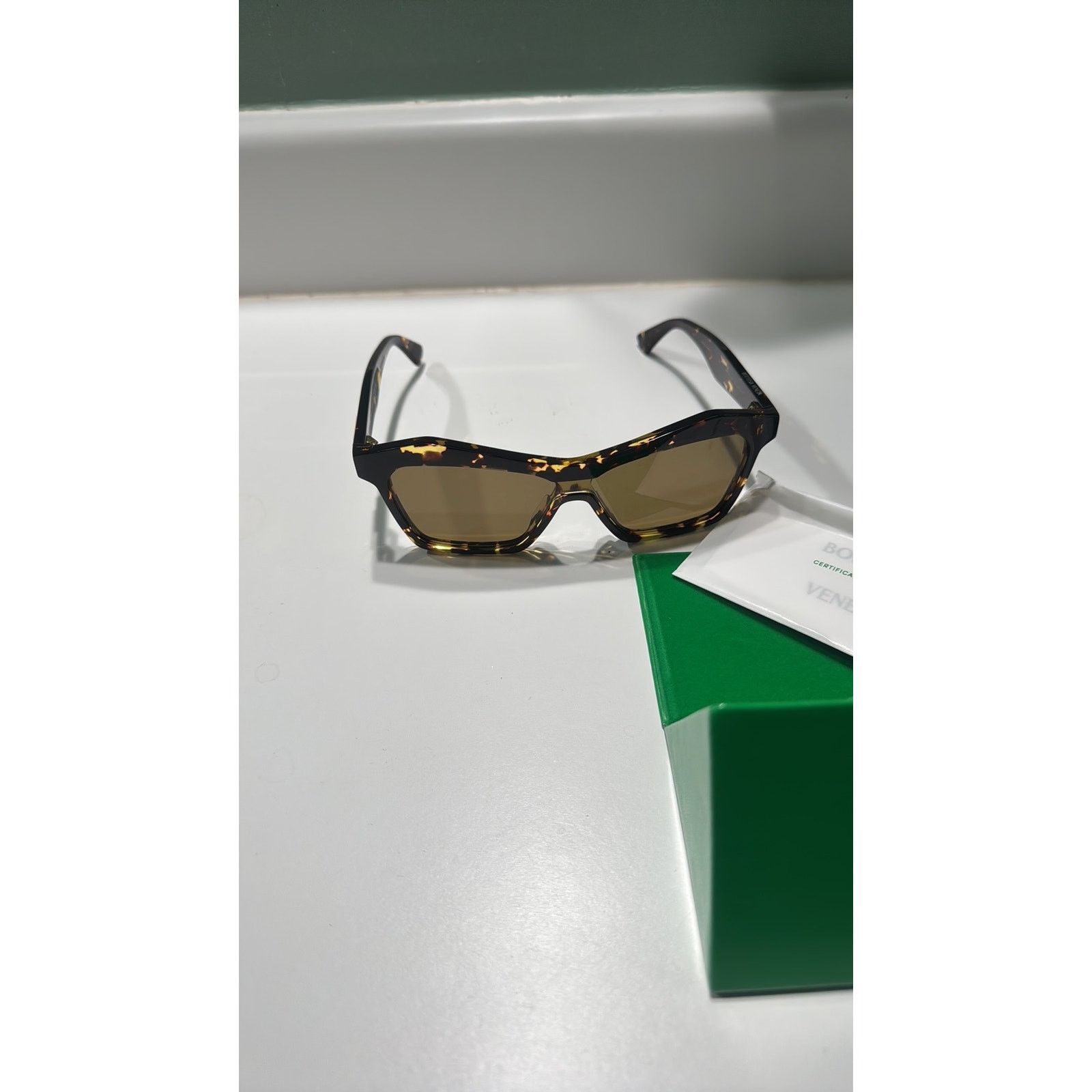 Bottega Veneta Bottega Veneta 99mm Cat Eye Sunglasses Havana Brown Size ONE SIZE - 12 Thumbnail