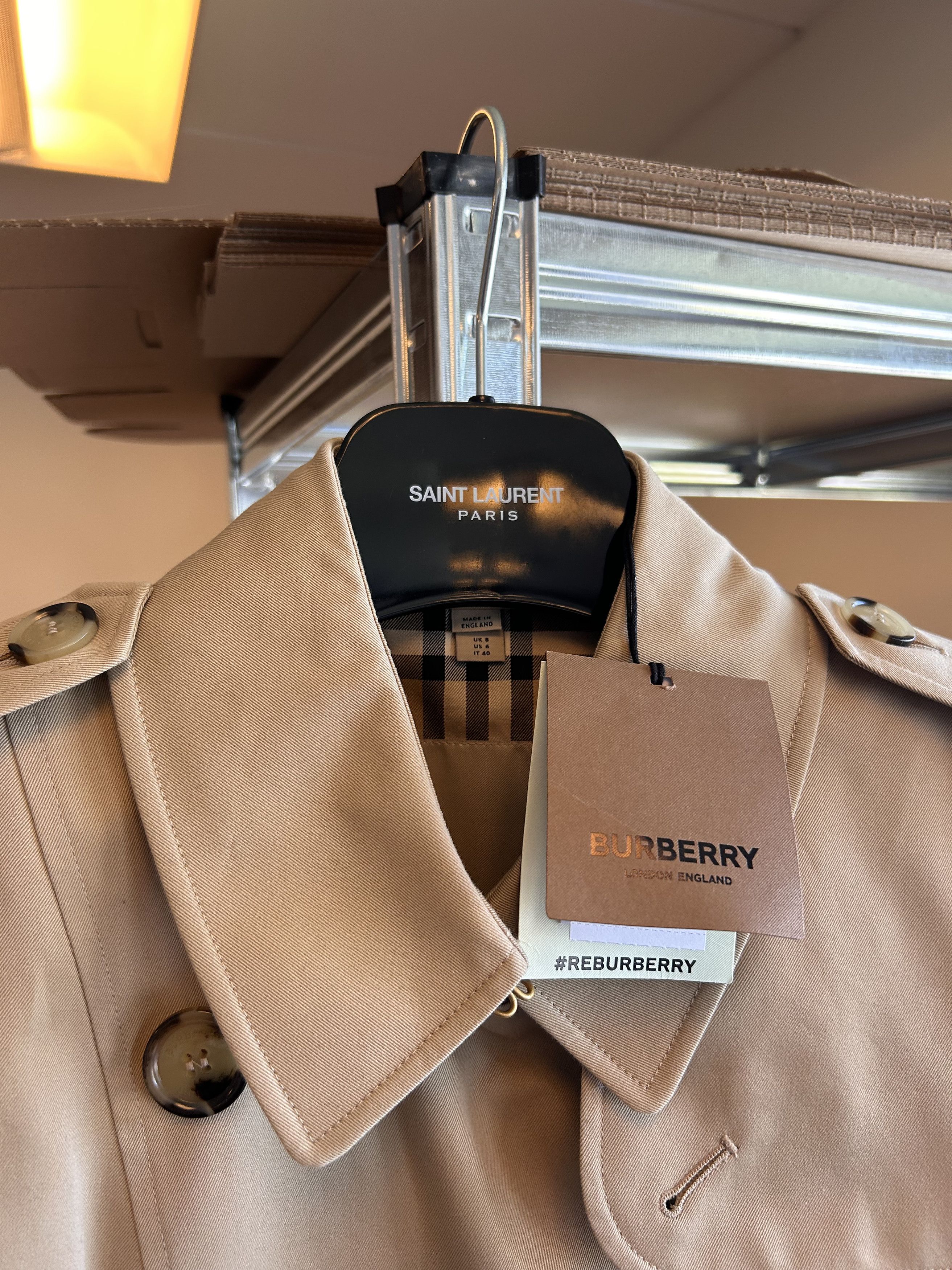 Burberry Burberry The Chelsea Check Trench Coat Size S / US 4 / IT 40 - 3 Thumbnail