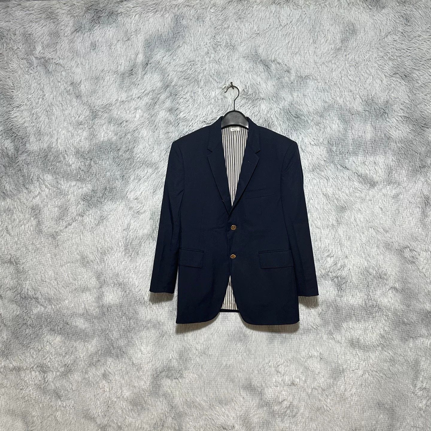 Thom Browne thom browne navy wool suit jacket Size US M / EU 48-50 / 2 - 1 Thumbnail