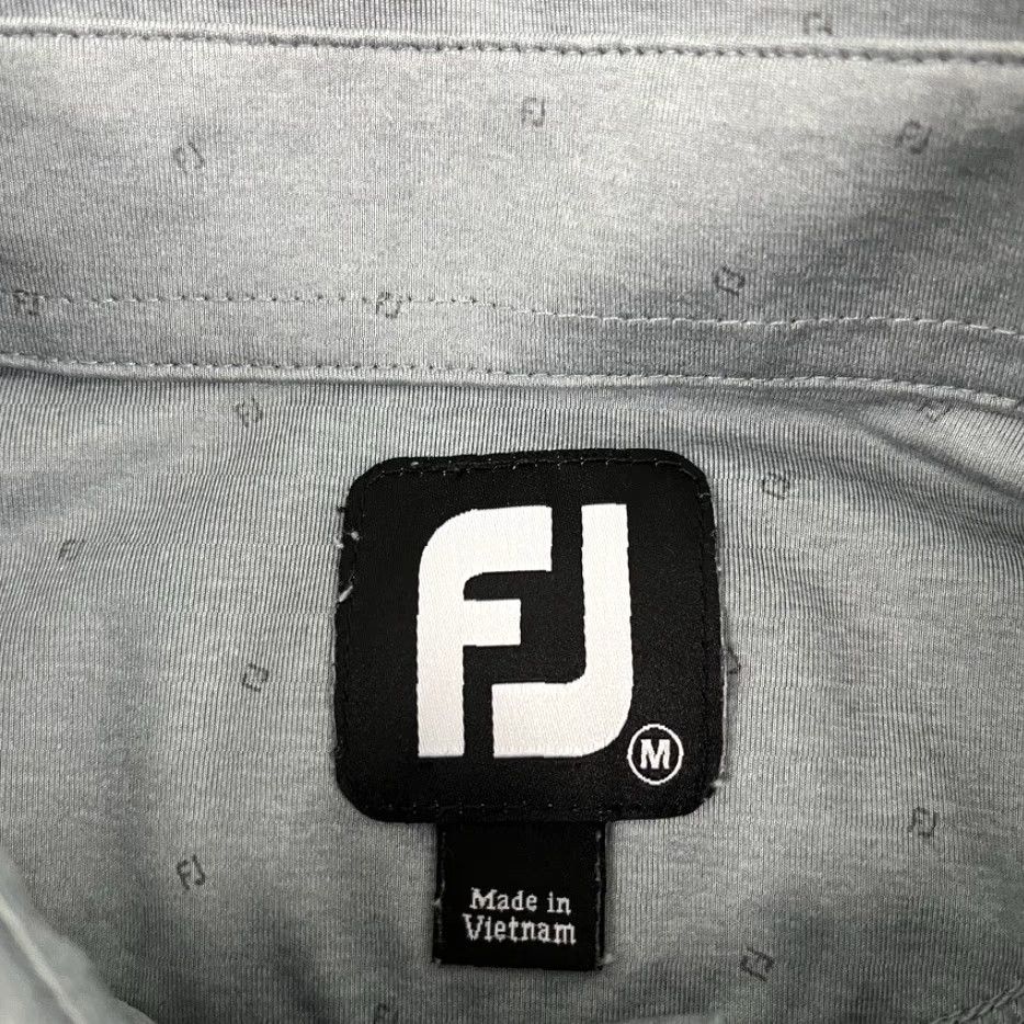 Footjoy FootJoy Polo Shirt Mens Medium Gray Dupont Country Club Golf DE Monogram Print Shirt Size US M / EU 48-50 / 2 - 4 Thumbnail