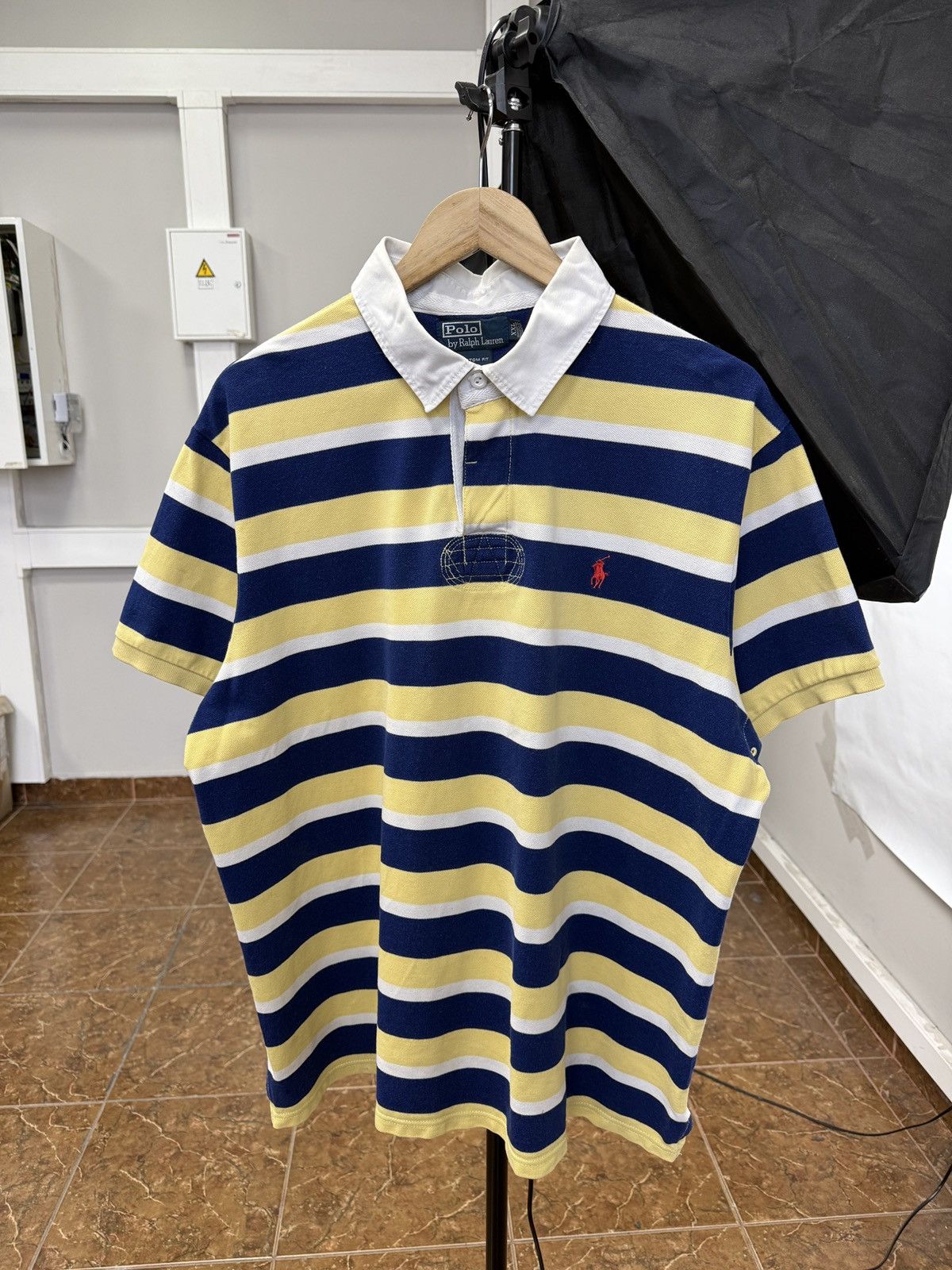 Polo Ralph Lauren 🇺🇸 Vintage 90s Polo Ralph Lauren Custom Fit Polo T-Shirt Size US XXL / EU 58 / 5 - 1 Thumbnail