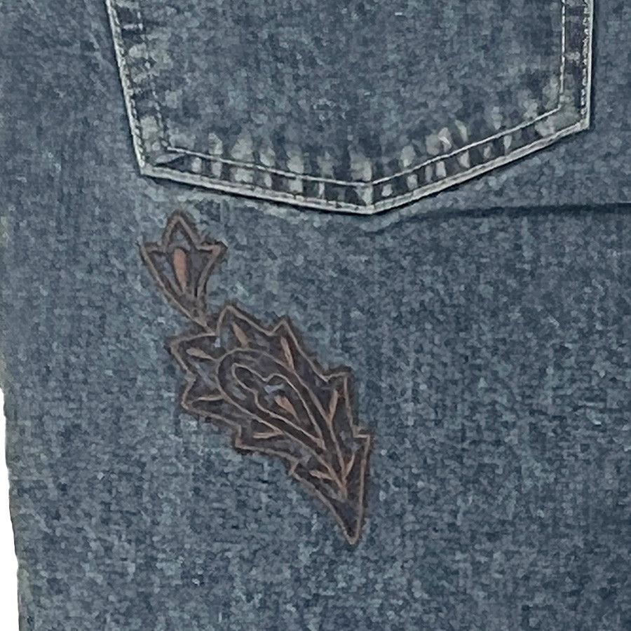 Other Homme Blue Indigo Embroidered Denim Vintage Jeans from Japan Size US 28 / EU 44 - 6 Thumbnail