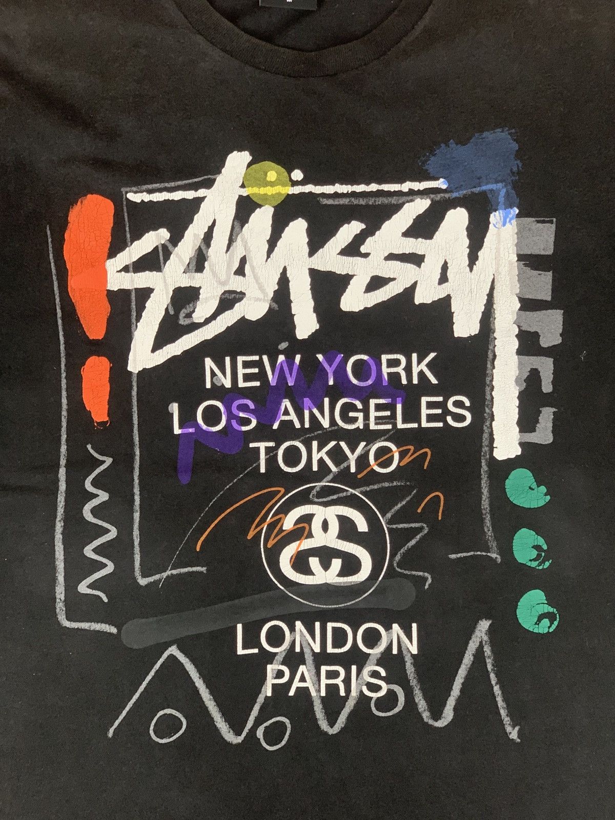 Stussy Vintage Stussy x Basquiat Spellout Tshirt Size US M / EU 48-50 / 2 - 4 Thumbnail