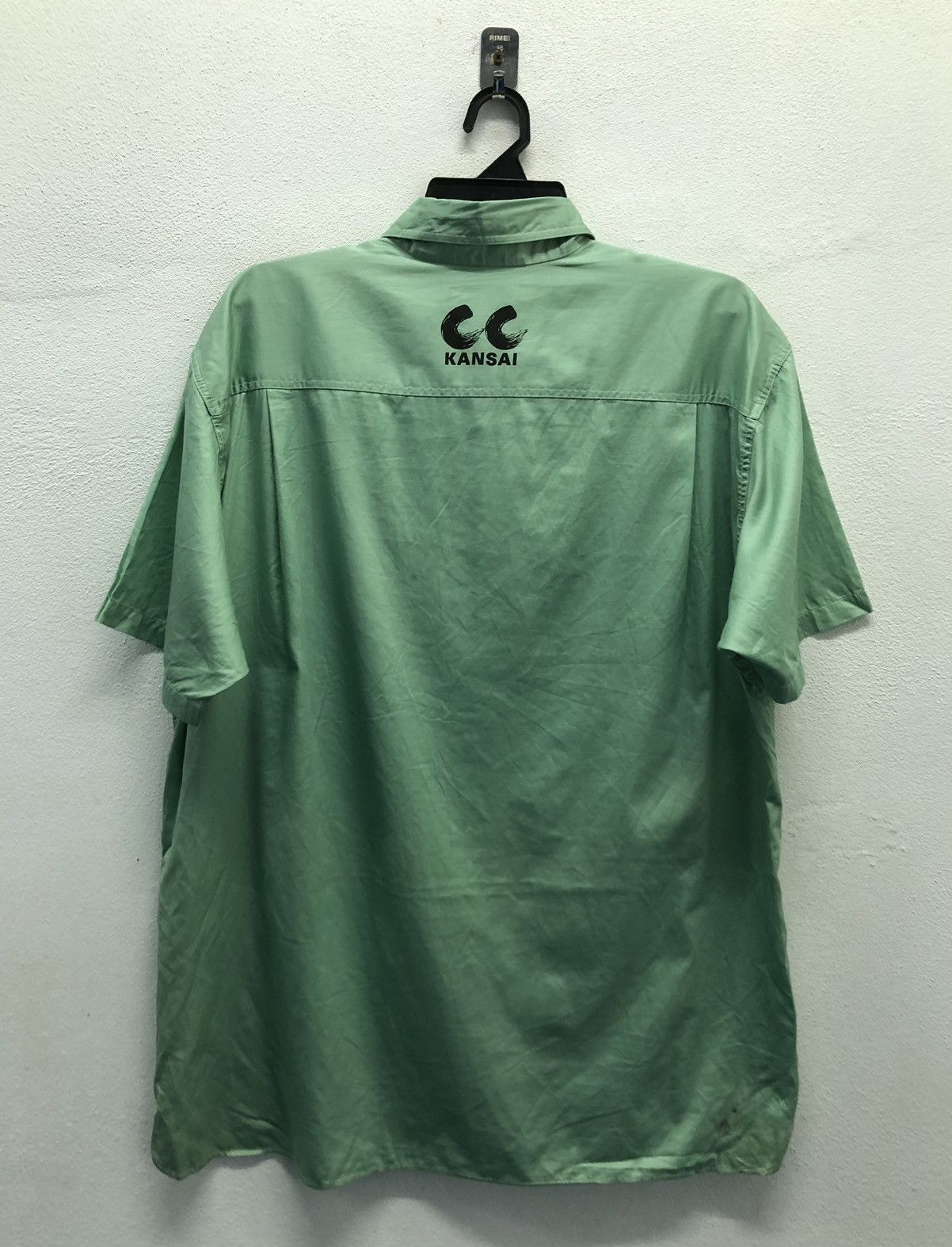 Kansai Yamamoto Vintage Kansai Yamamoto Short Sleeve Shirt Button Up Size US L / EU 52-54 / 3 - 2 Thumbnail