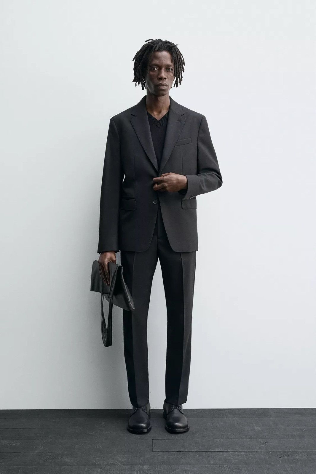 Zara Zara Man WOOL SUIT BLAZER Size 38R - 10 Thumbnail
