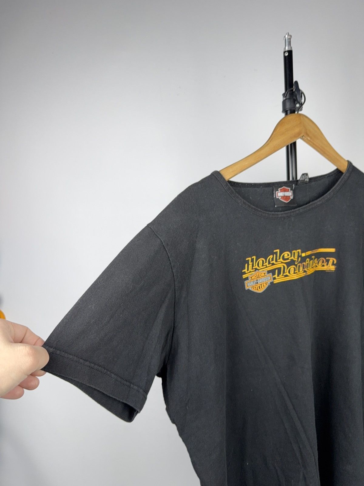 Harley Davidson Retro Moto Biker Harley-Davidson 2004 Black Graphic T-Shirt Size US S / EU 44-46 / 1 - 4 Thumbnail