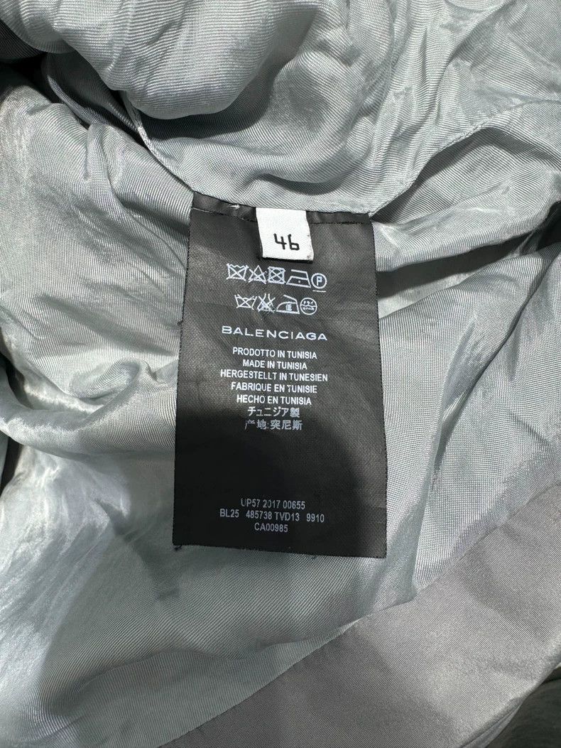 Balenciaga Balenciaga Mist Gray Letter Logo + Down Jacket Size US S / EU 44-46 / 1 - 6 Thumbnail