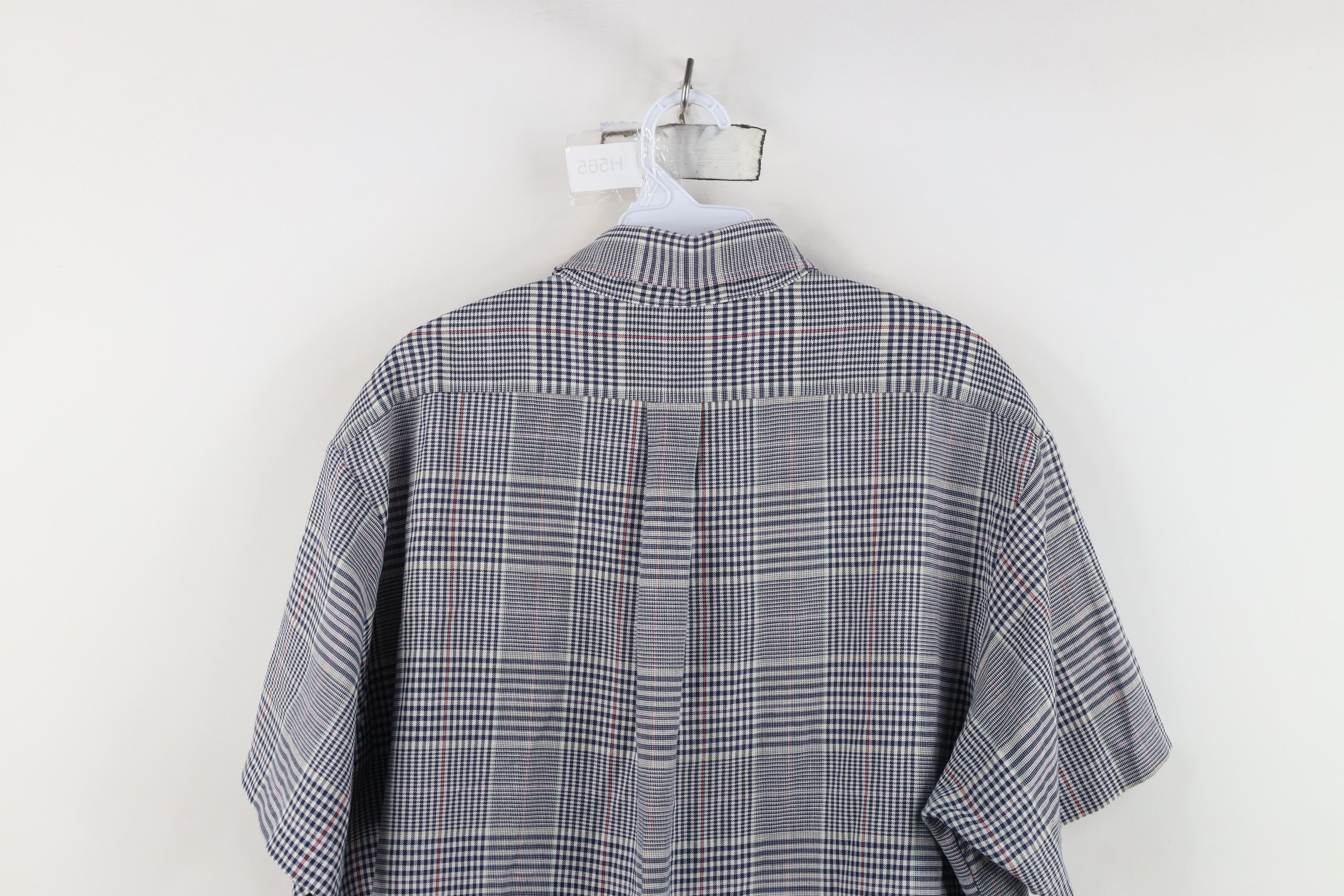 Vintage Vintage 90s Plaid Short Sleeve Button Down Shirt USA Size US XL / EU 56 / 4 - 11 Thumbnail