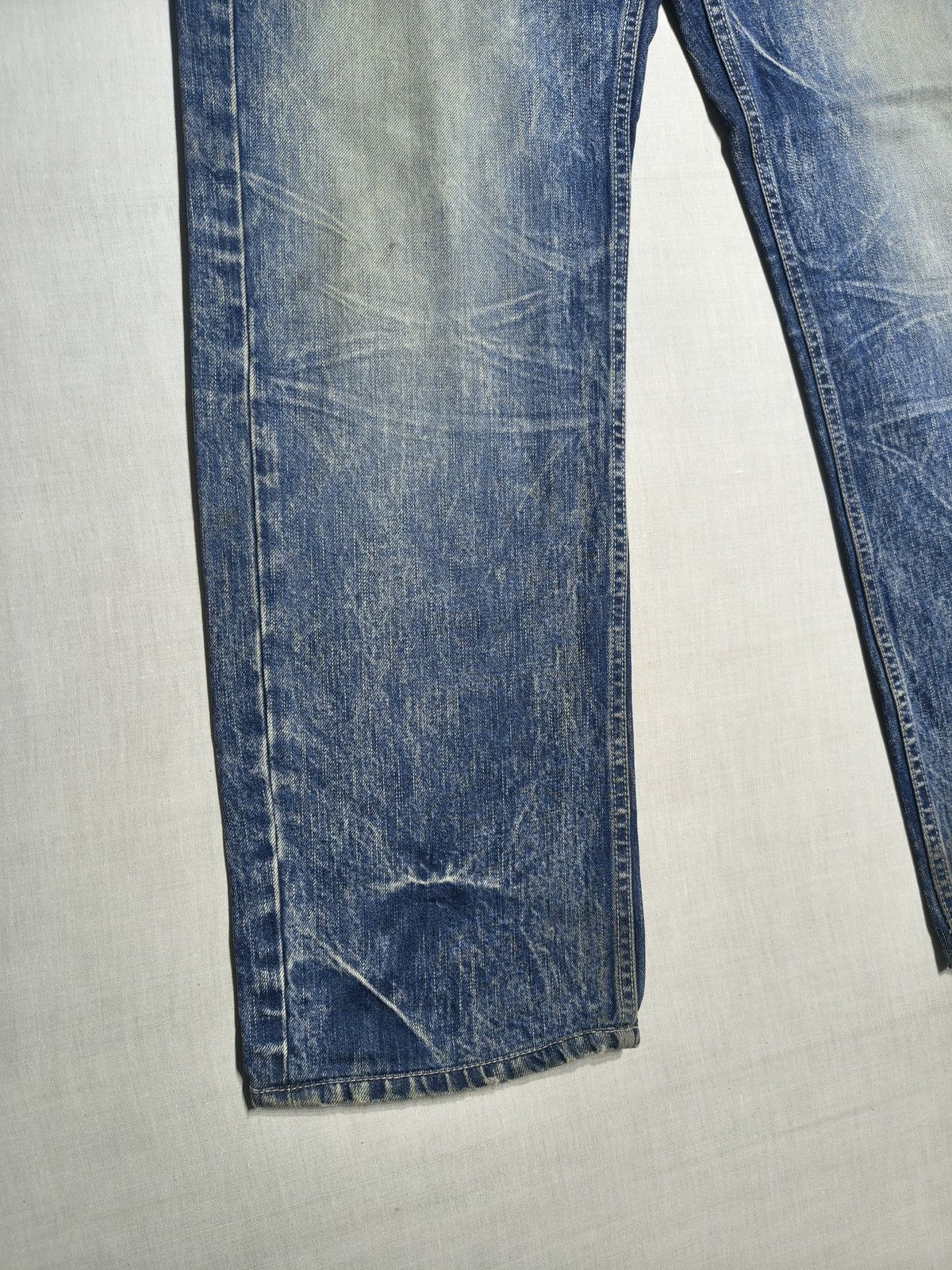 Japanese Brand Vintage Big Train Koi Fish Embroidered Denim Y2K 🐟(046) Size US 36 / EU 52 - 6 Thumbnail