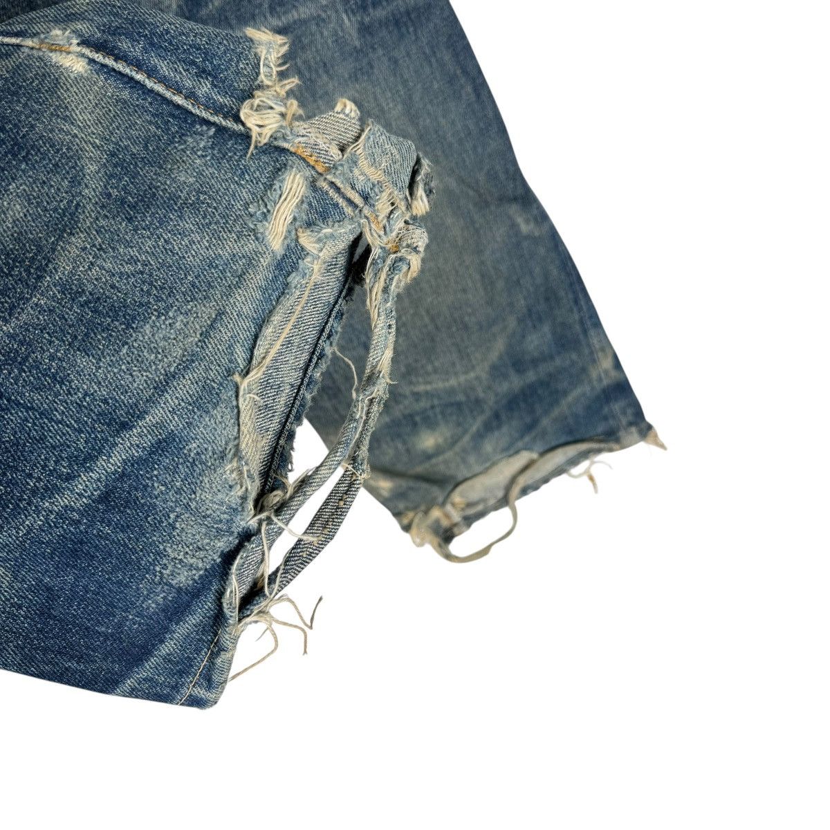 Levi's ☀️LEVI’S 501 BIG E BUTTON 555 DISTRESSED DENIM JEANS PANTS Size US 33 - 7 Thumbnail