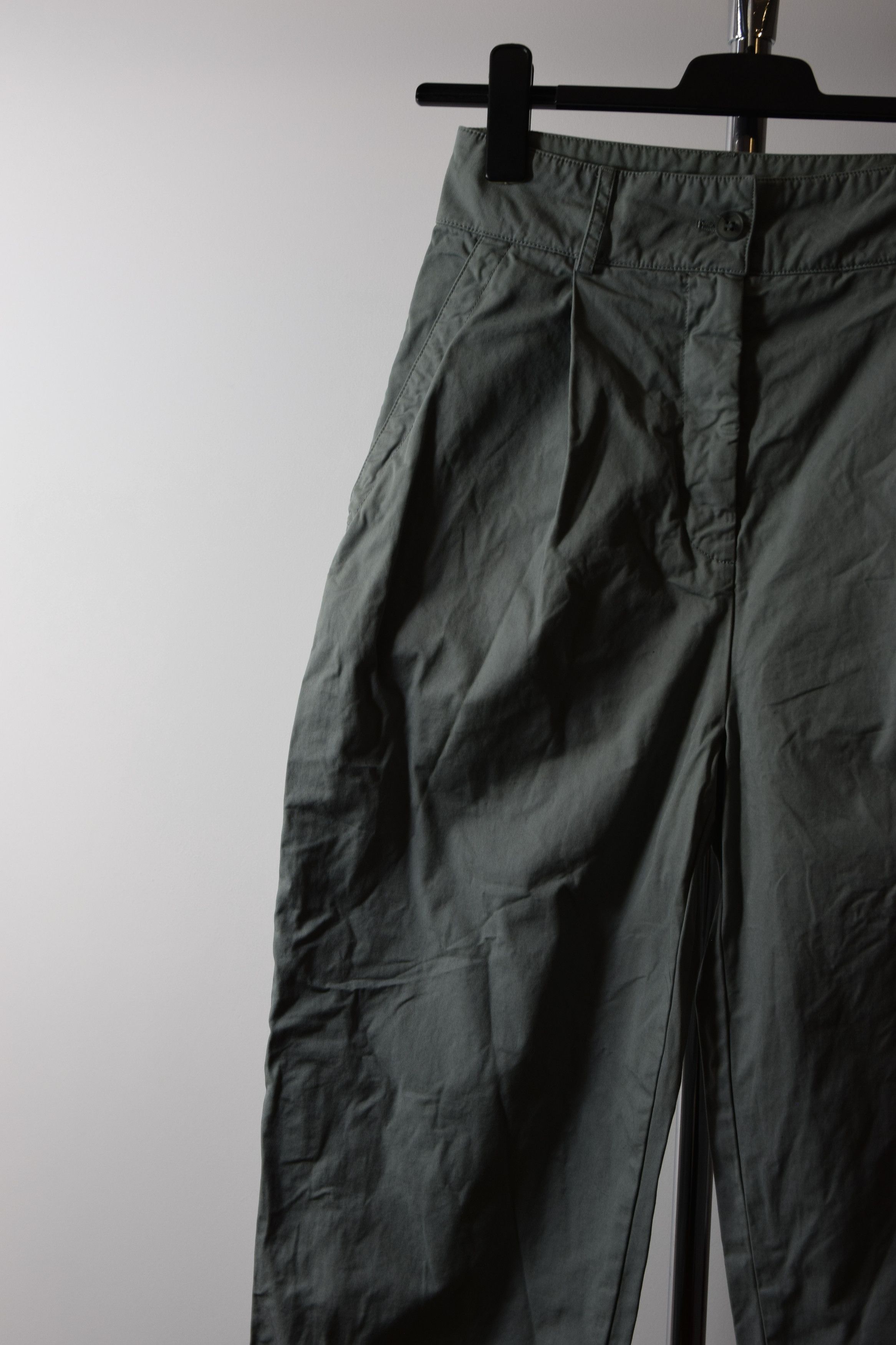 Acne Studios Women's 34 High Waist Chino Pants Teal Loose 36 Size 36" / US 14 / IT 50 - 5 Thumbnail