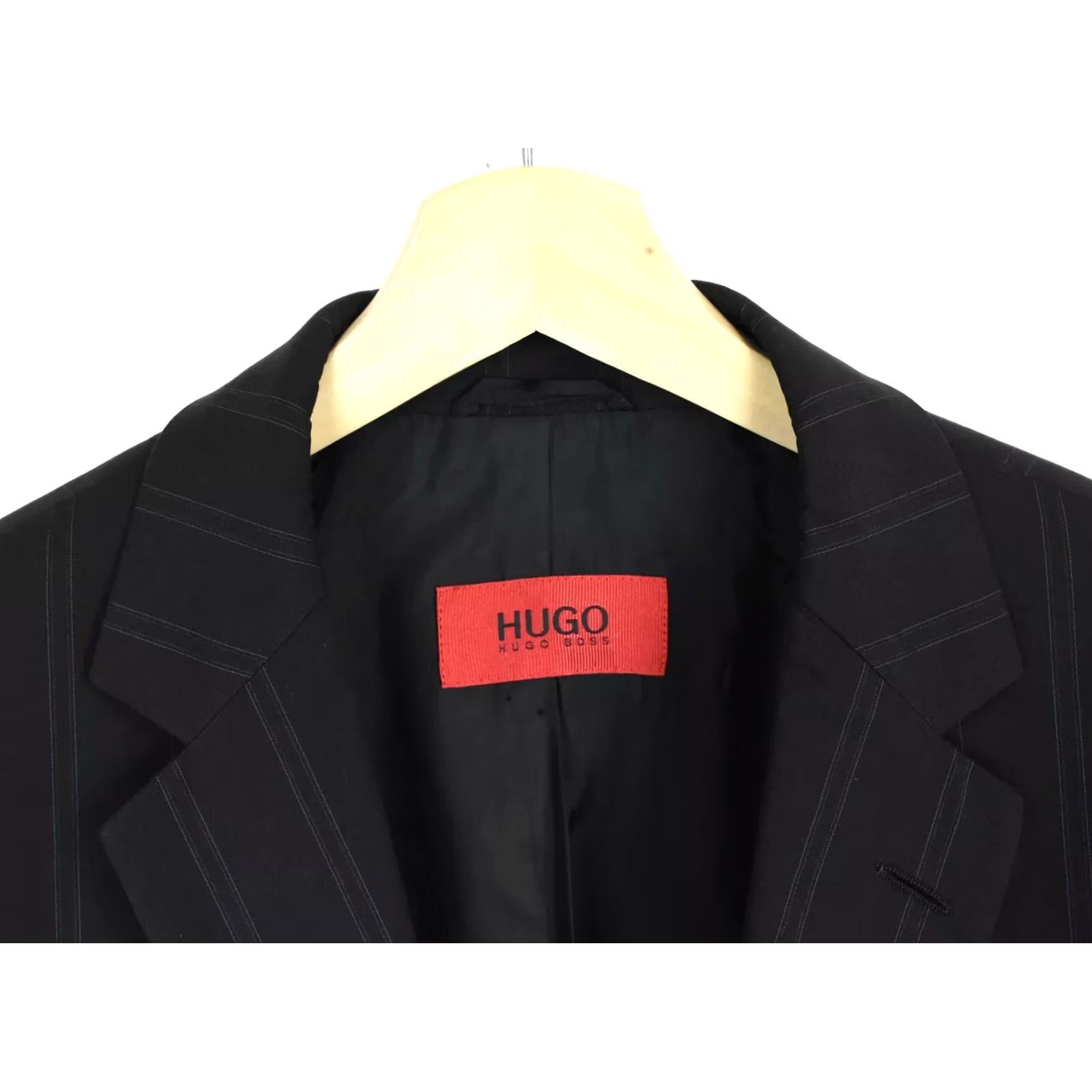 Hugo Boss HUGO BOSS Achtino/Holge Blazer Men's US 38R Red Label Pinstriped Lined Blazer Size 38R - 6 Thumbnail