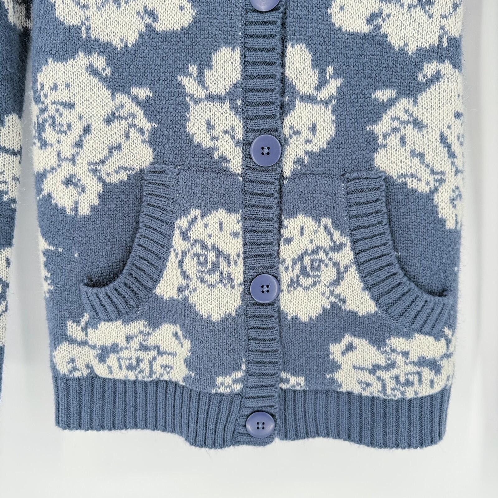 Volcom Volcom Hunny Bunny Cardigan Floral Button Sweater Women L Size L / US 10 / IT 46 - 4 Thumbnail