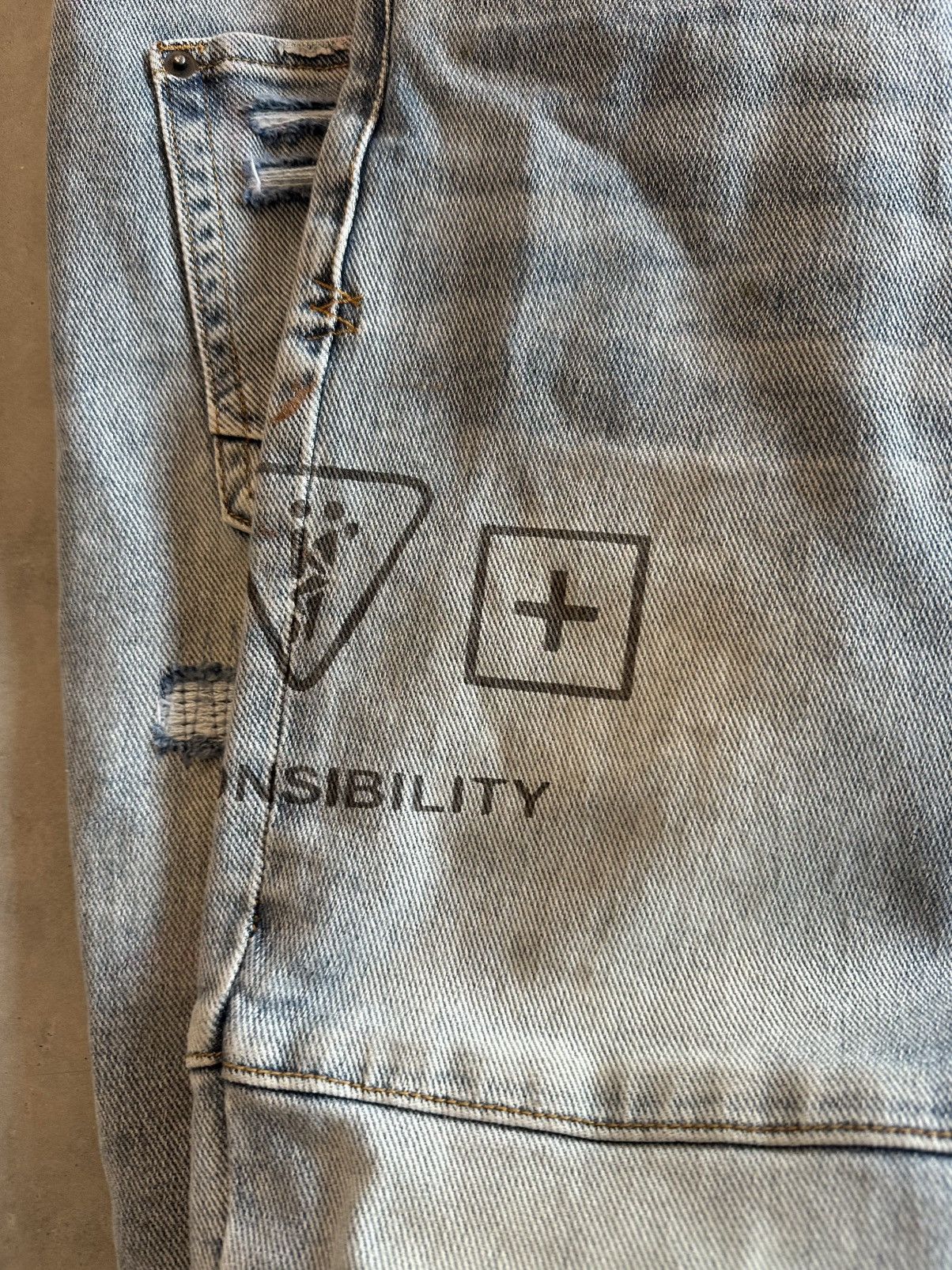 Ksubi Ksubi van winkle enjoy trashed denim light blue Size US 34 / EU 50 - 4 Thumbnail