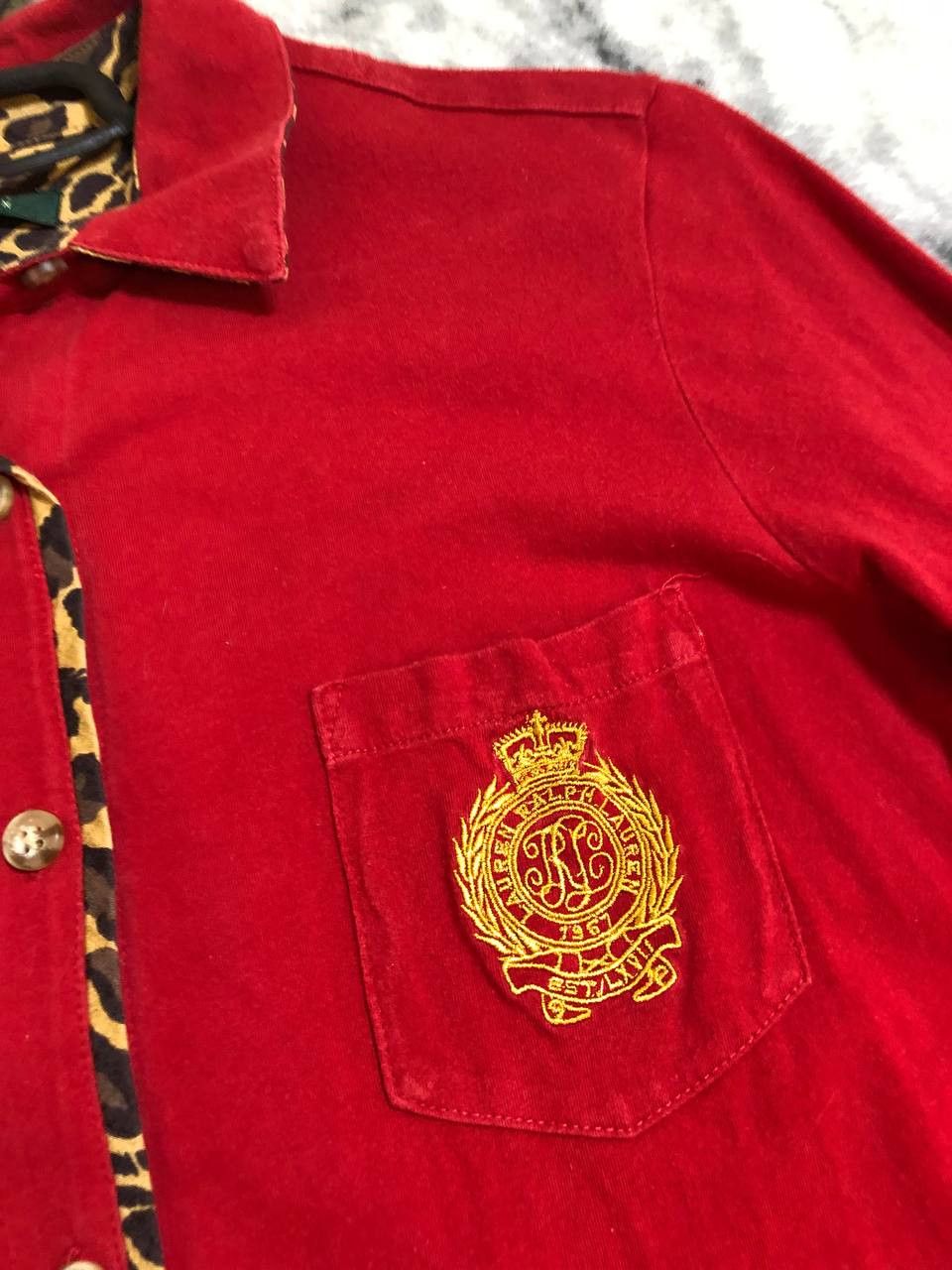 Polo Ralph Lauren Lauren Ralph Lauren Women's Red Long Shirt Size M / US 6-8 / IT 42-44 - 2 Thumbnail