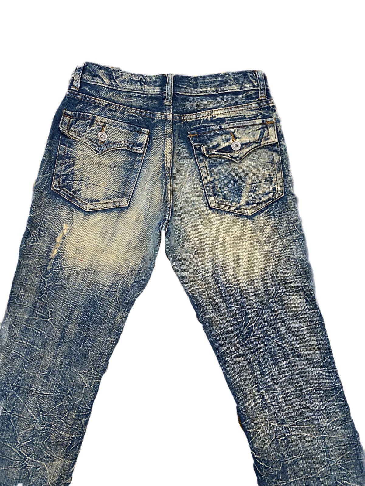 Japanese Brand FLARE DESIGN JEANS RIPPED STYLE JAPANESE BRAND RHYME Size US 28 / EU 44 - 6 Thumbnail