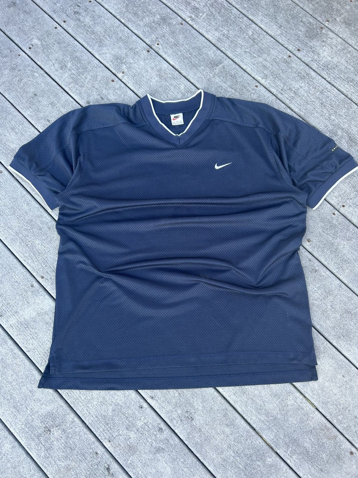 Nike × Vintage Vintage Nike Soccer Jersey Size US XL / EU 56 / 4 - 1 Thumbnail