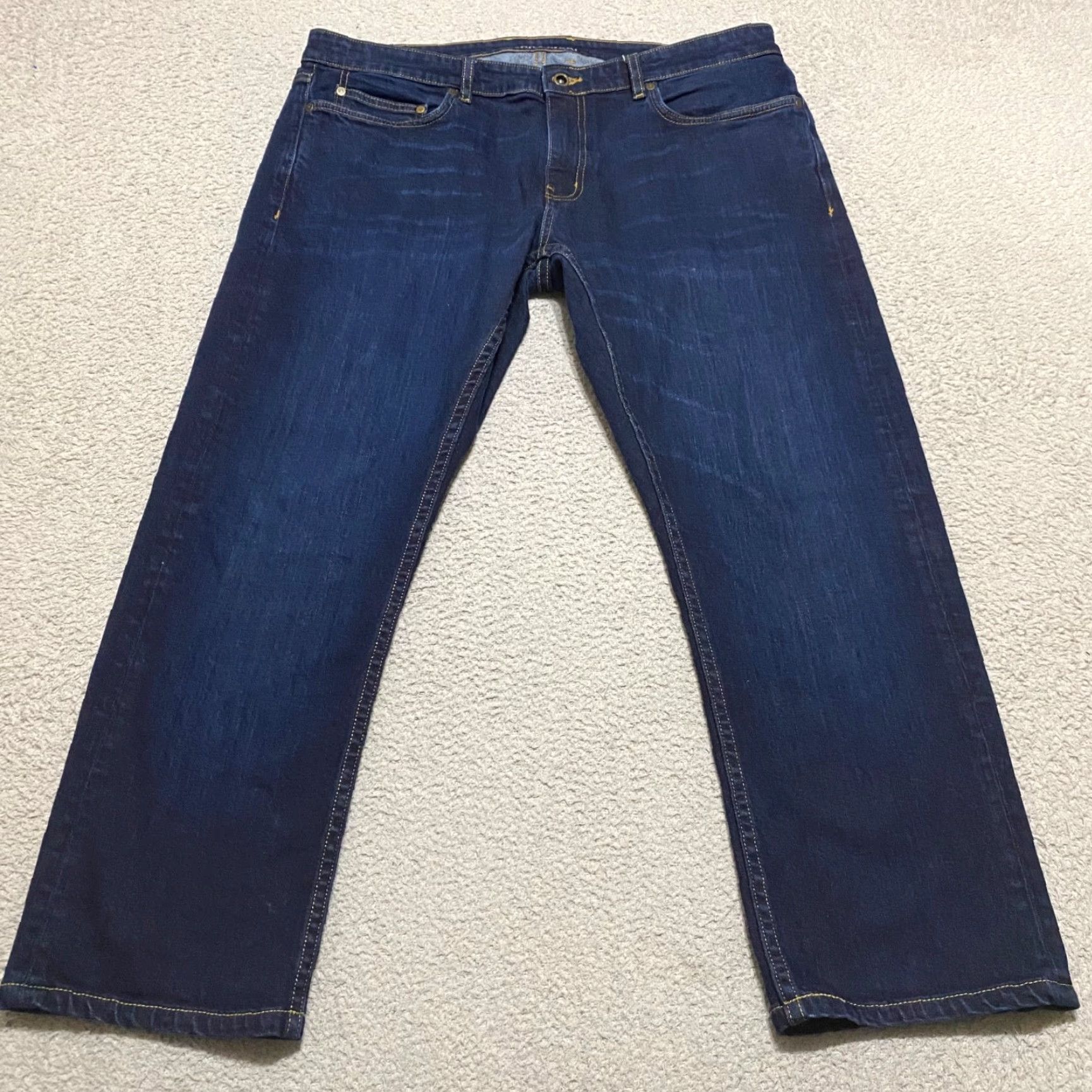 Rodd & Gunn Rodd & Gunn Jeans Mens Regular Straight 36 Blue Denim Dark Wash Mid Rise Casual Pants Size US 36 / EU 52 - 2 Thumbnail