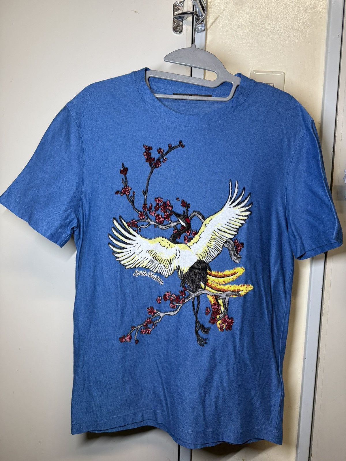 Louis Vuitton Louis Vuitton crane tee Size US S / EU 44-46 / 1 - 1 Thumbnail