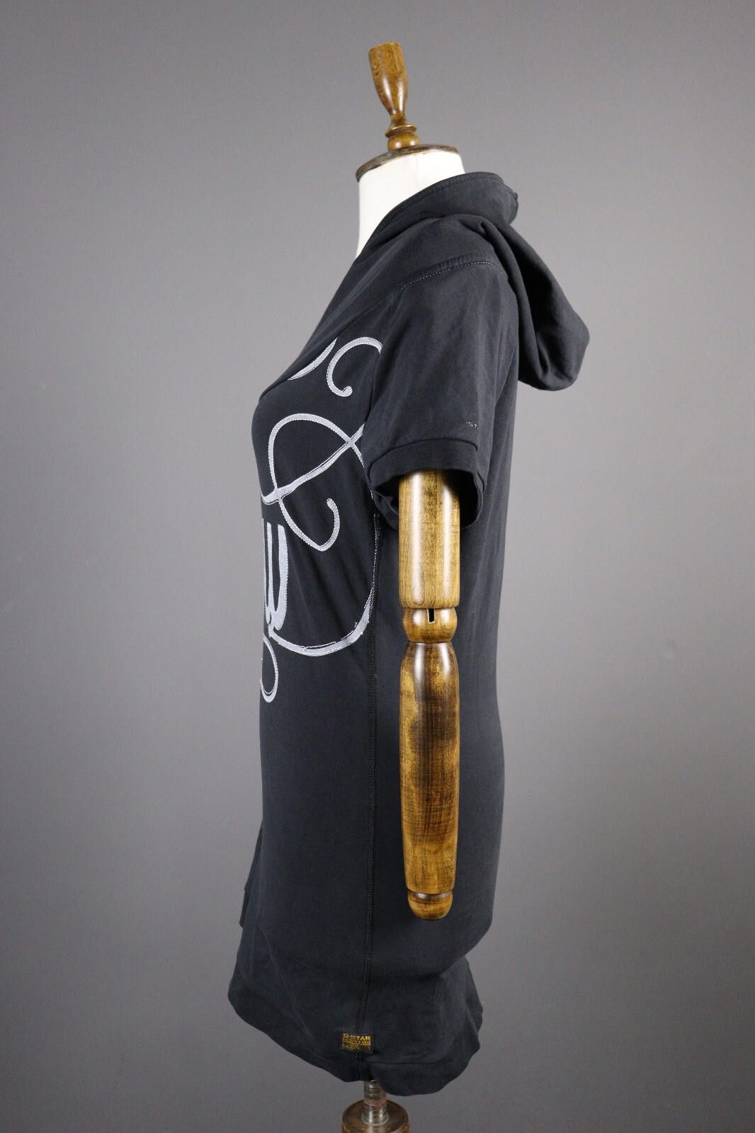 G-Star G-Star Black Big Logo Bodycon Hooded Sweater Dress Size L Size L / US 10 / IT 46 - 5 Thumbnail