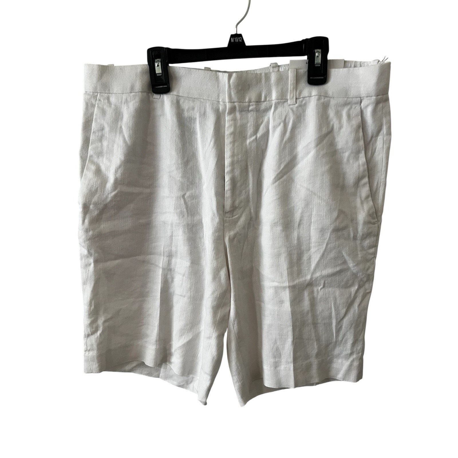 Alfani Bright linen Stretch shorts 32 Waist Flat Front Lightweight Size 32" / US 10 / IT 46 - 1 Thumbnail